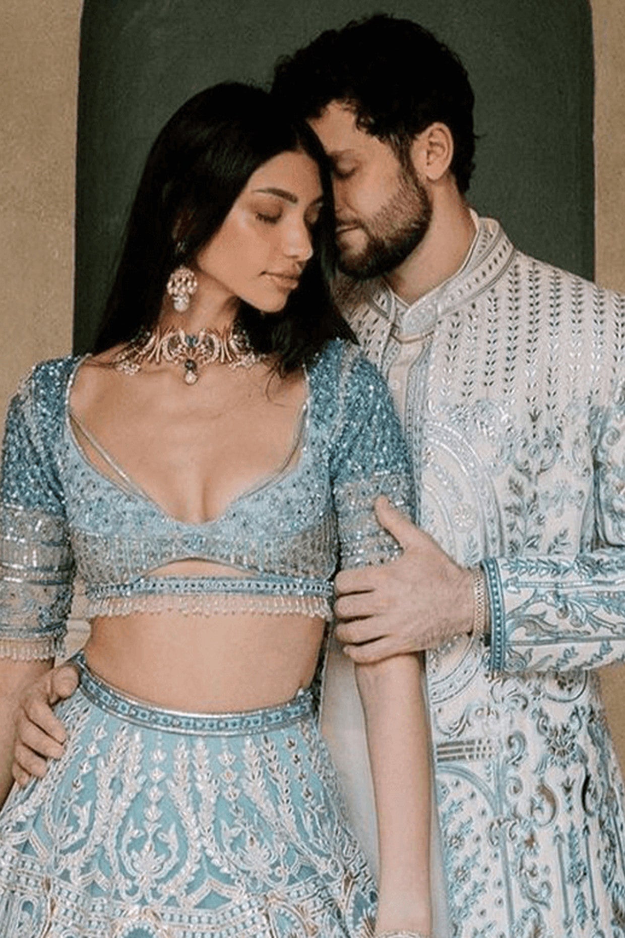 22kt Rose Gold Plated Swarovski and Pearl Drop Earrings