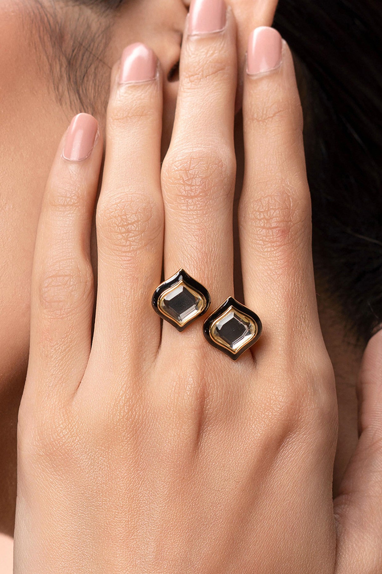 Amina Mirror Duo Ring