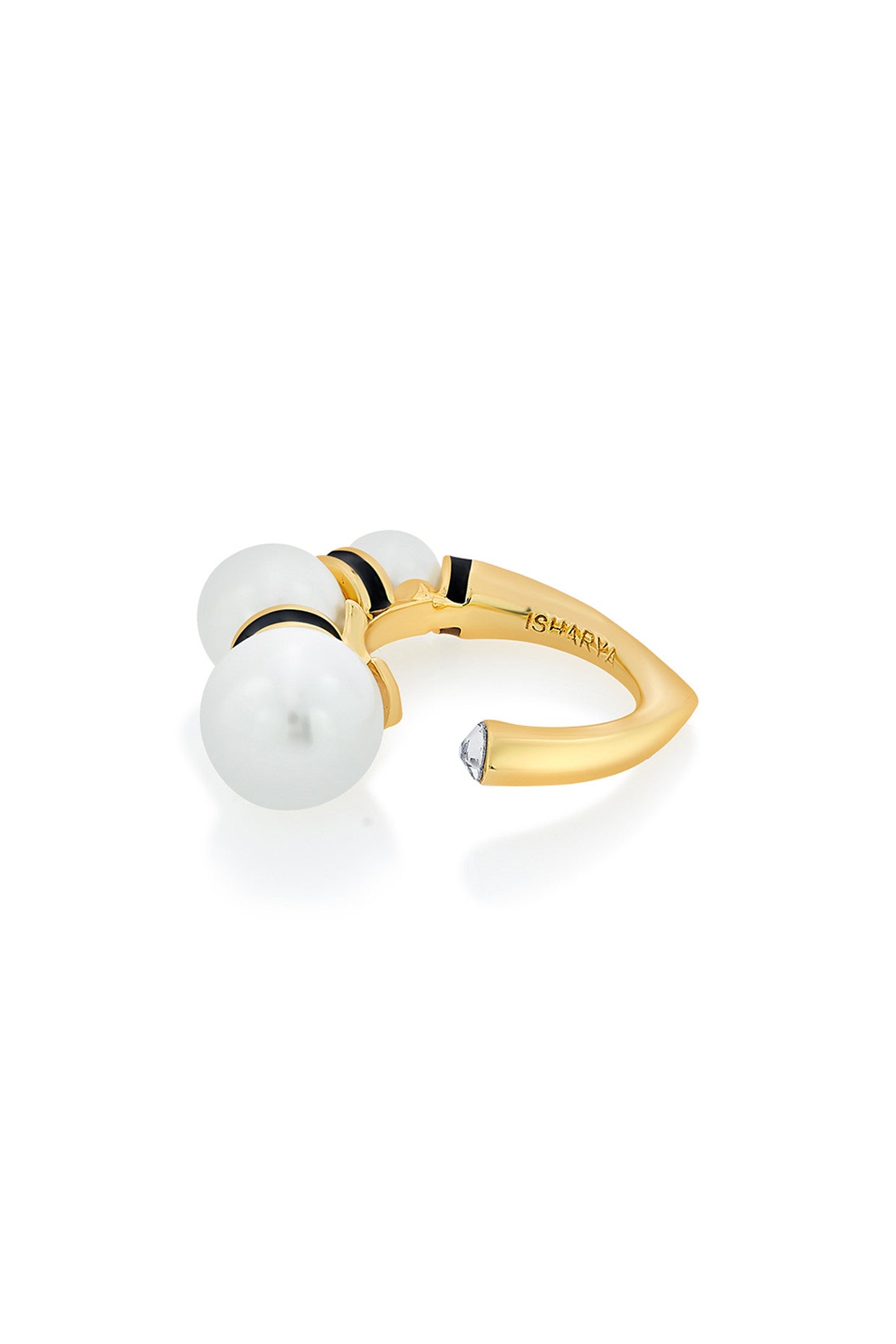 Amina Triple Pearl Ring