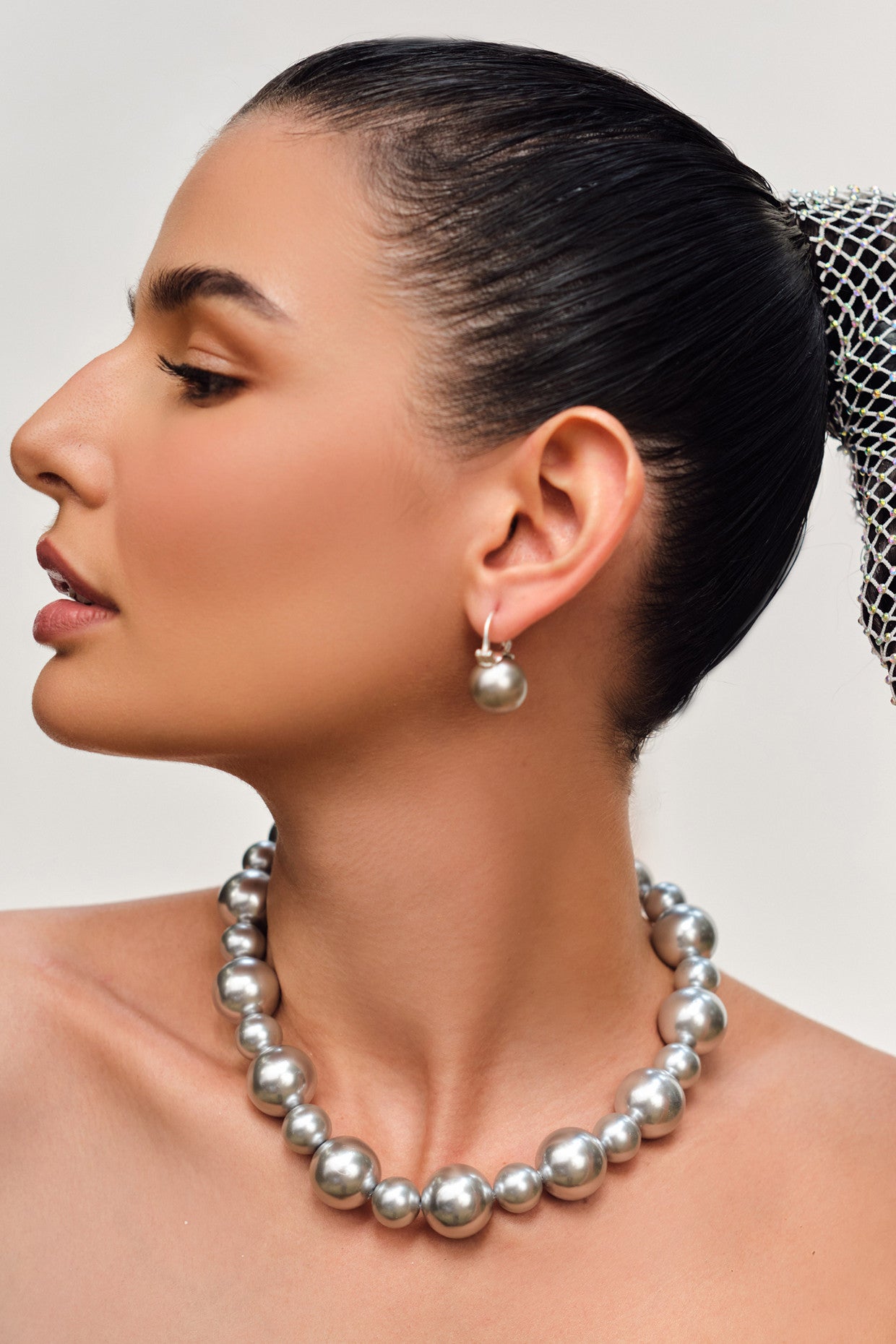 Skip Single Necklace - Silver