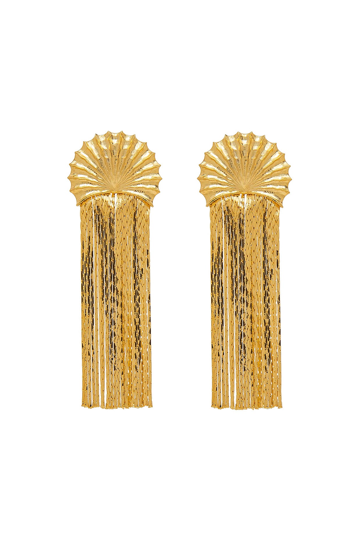 14k Gold Plated Sphere Earring