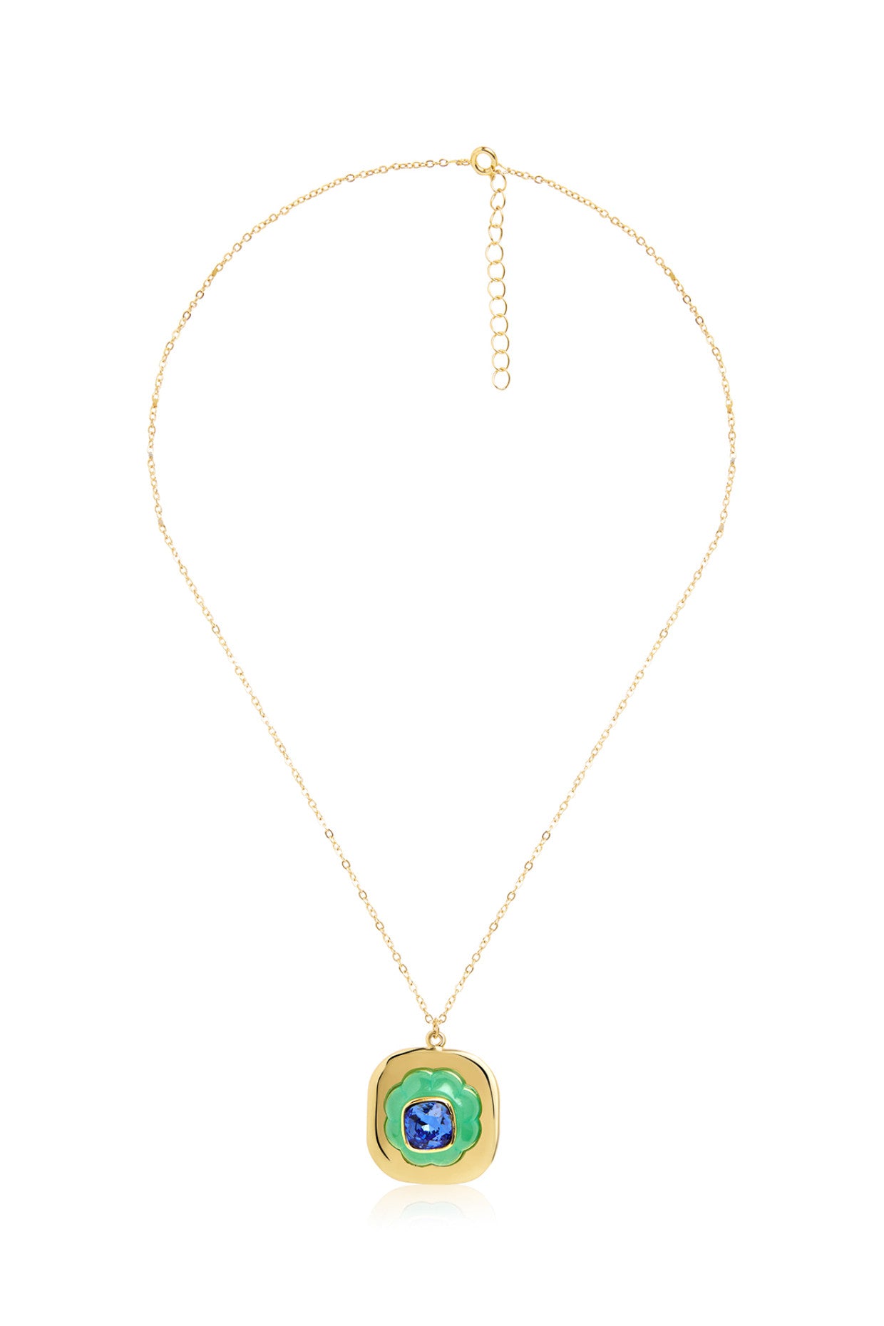 Aqua Cool Pendant Necklace
