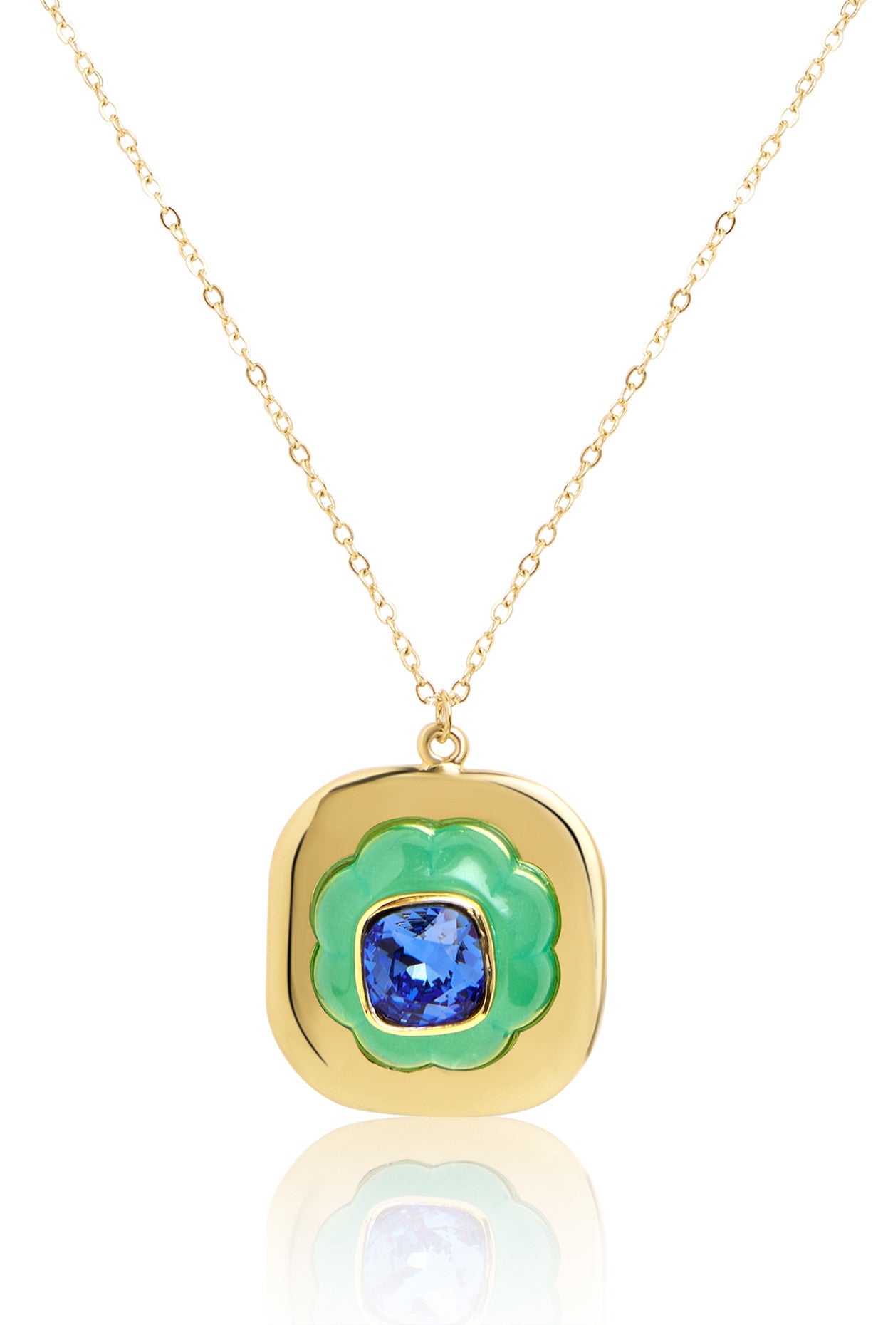 Aqua Cool Pendant Necklace