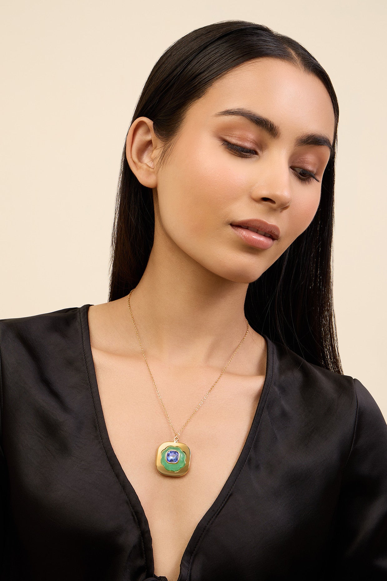 Aqua Cool Pendant Necklace