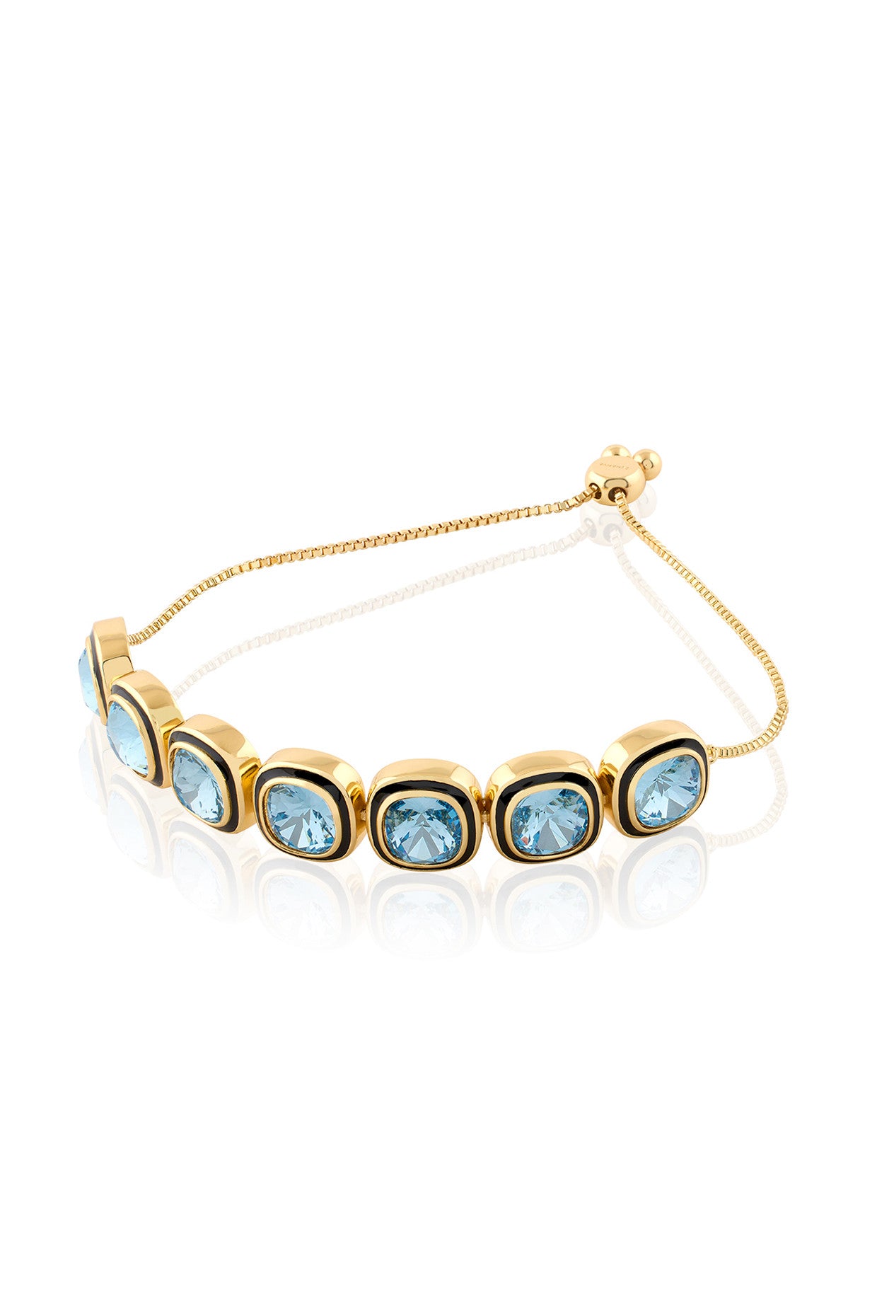 Aqua Goals Bolo Bracelet 18Kt Gold Plated