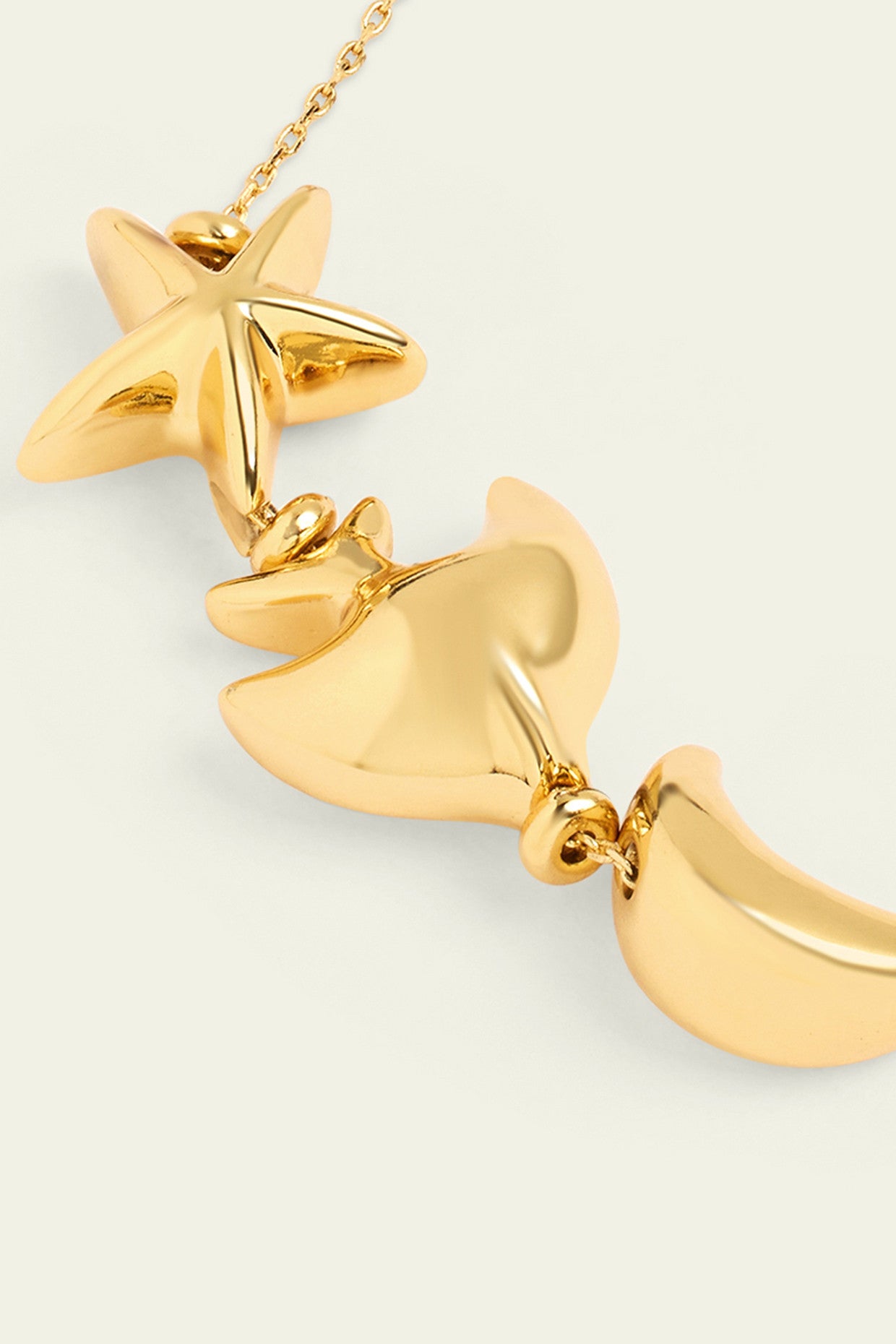 Aqua Gold Charm Bracelet