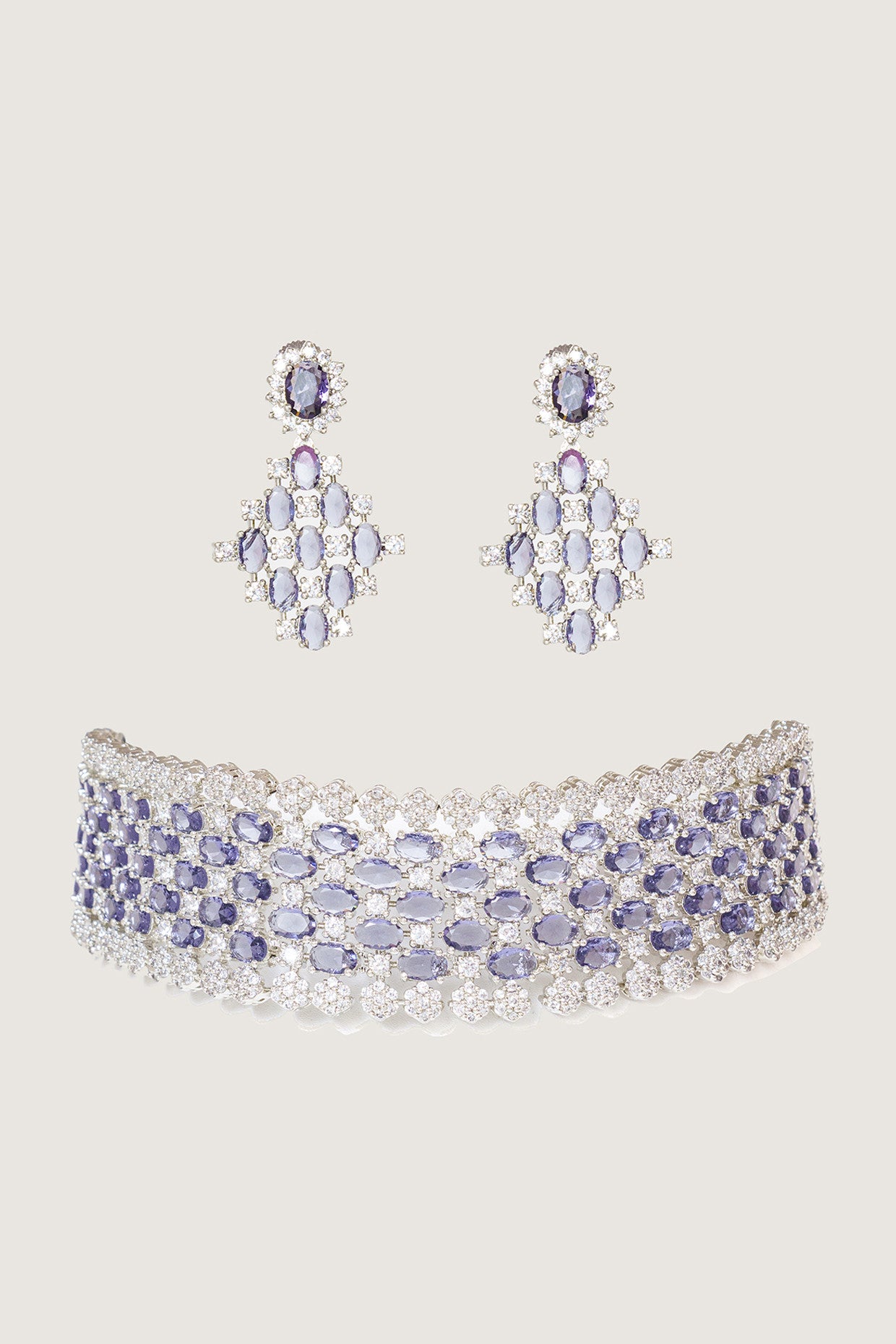 Askarya Amethyst Diamond Choker