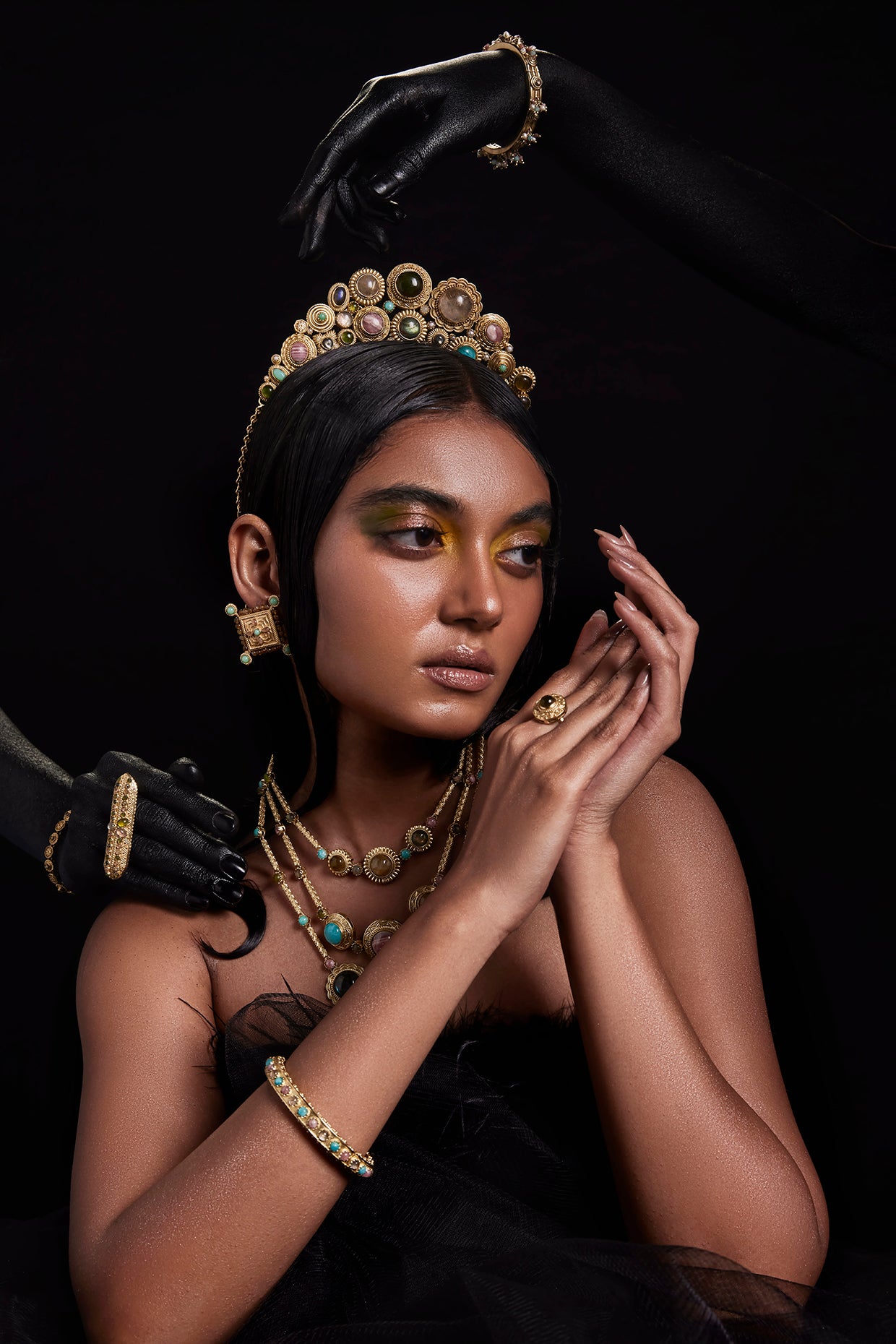 22kt Gold Plated Azra Statement Bangle