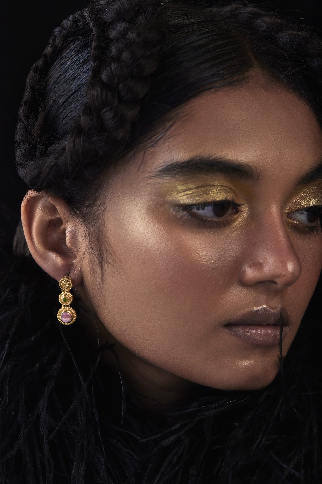 22kt Gold Plated Azra Classic Drop Earrings