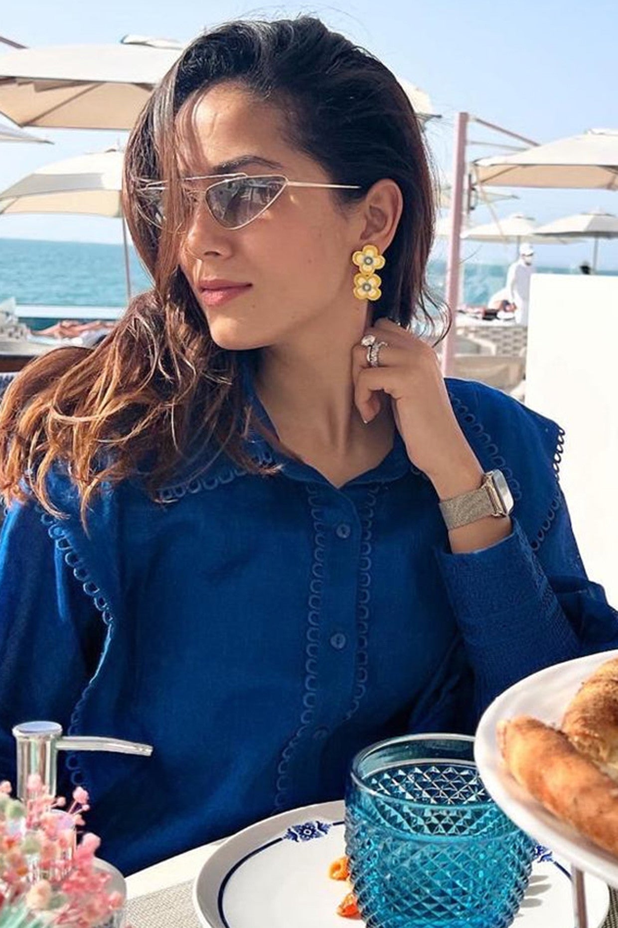 22kt Gold Plated Yellow Earrings