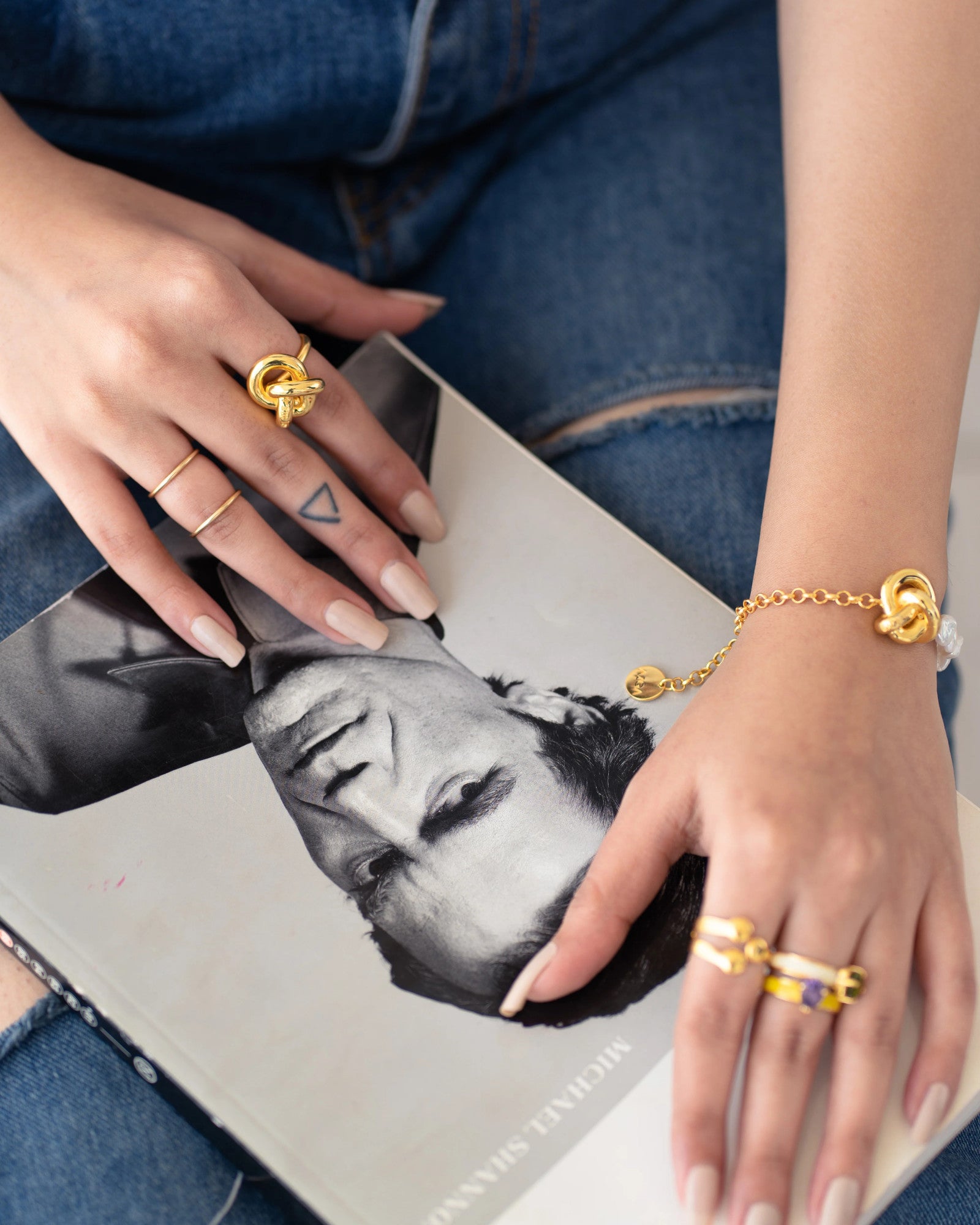 22kt Gold Plated Rings- Set of 3