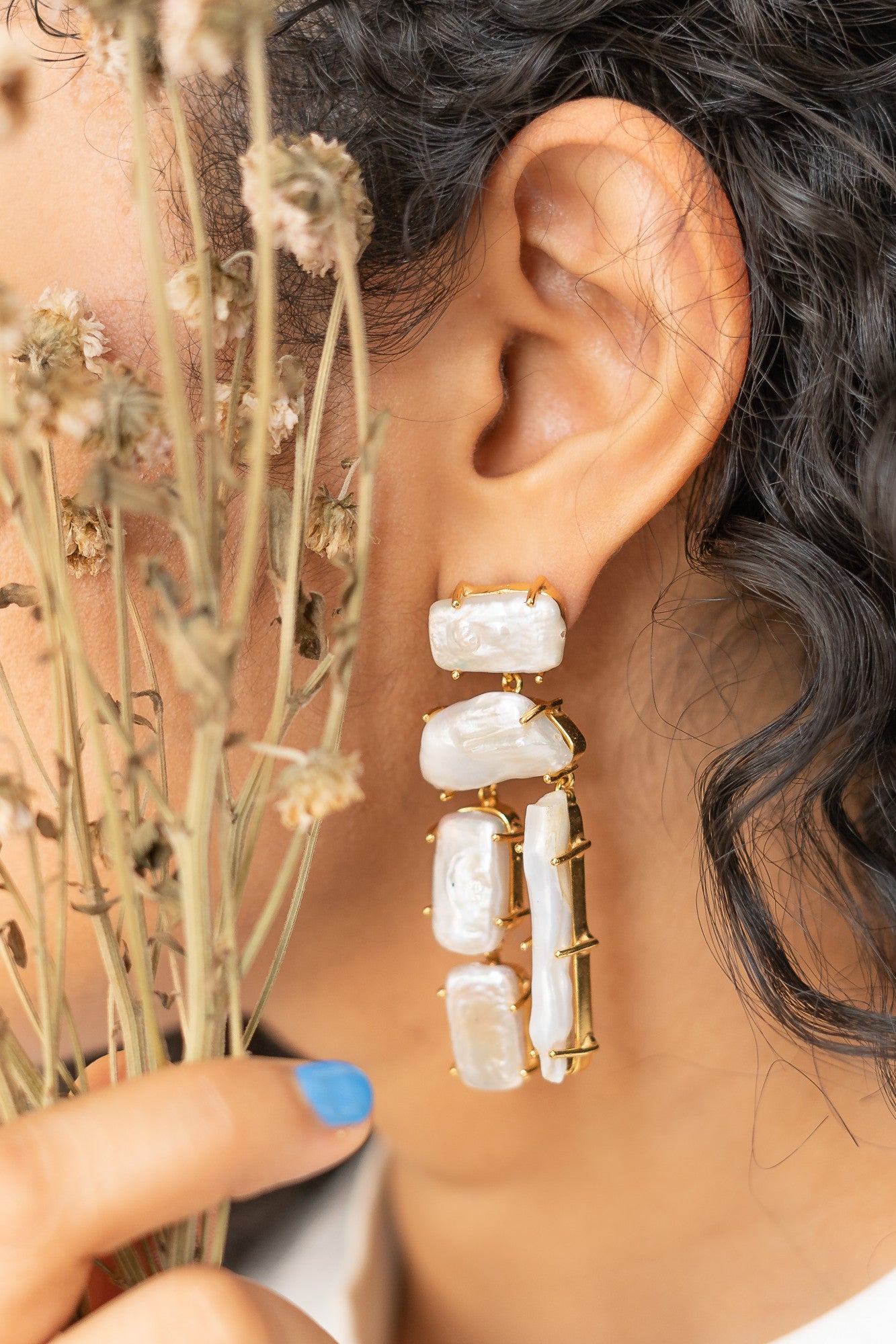 Gold Plated Danglers