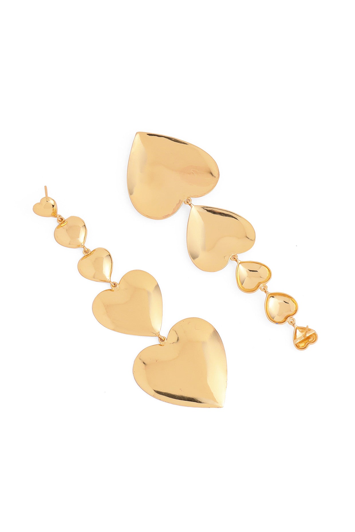 Gold Plated Heart Earrings