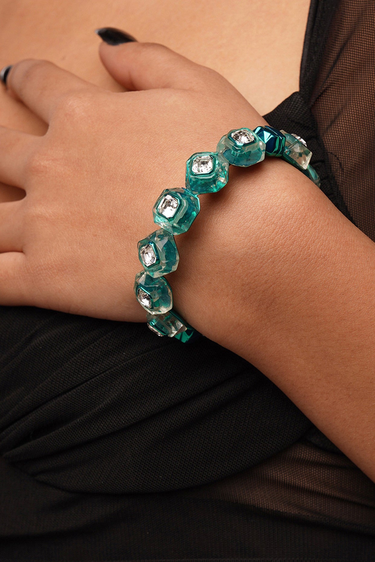 B-dazzle Green Crystal Bracelet
