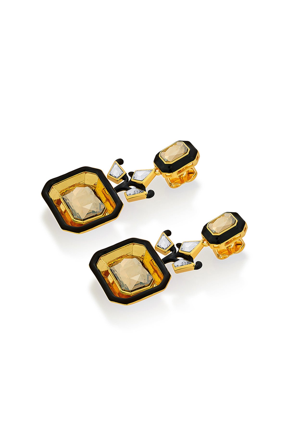 Bling Glory Wrap Crystal Drop Earrings