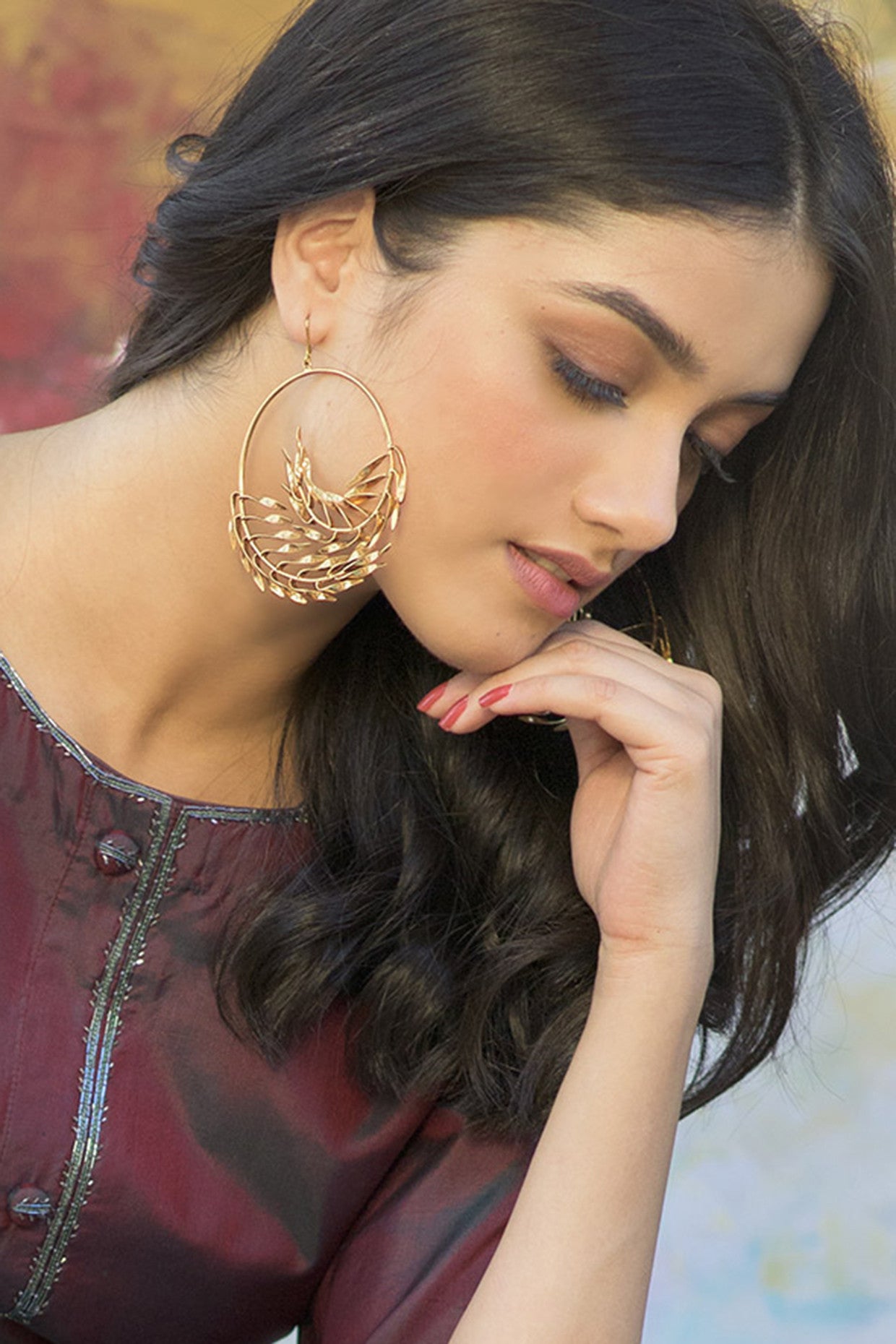 Blooming Orb Drop Earrings