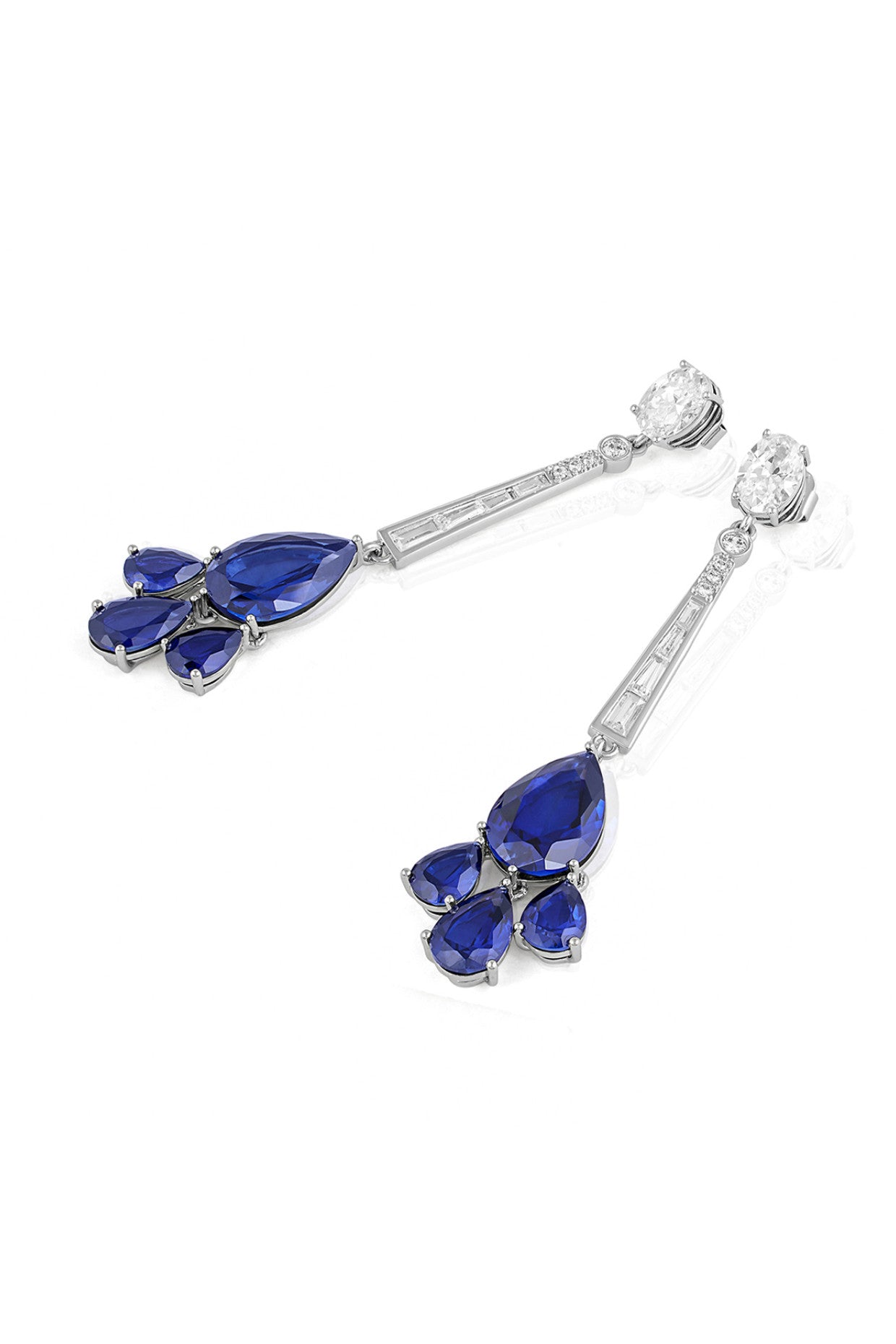 Blue Corumdum Drop Danglers