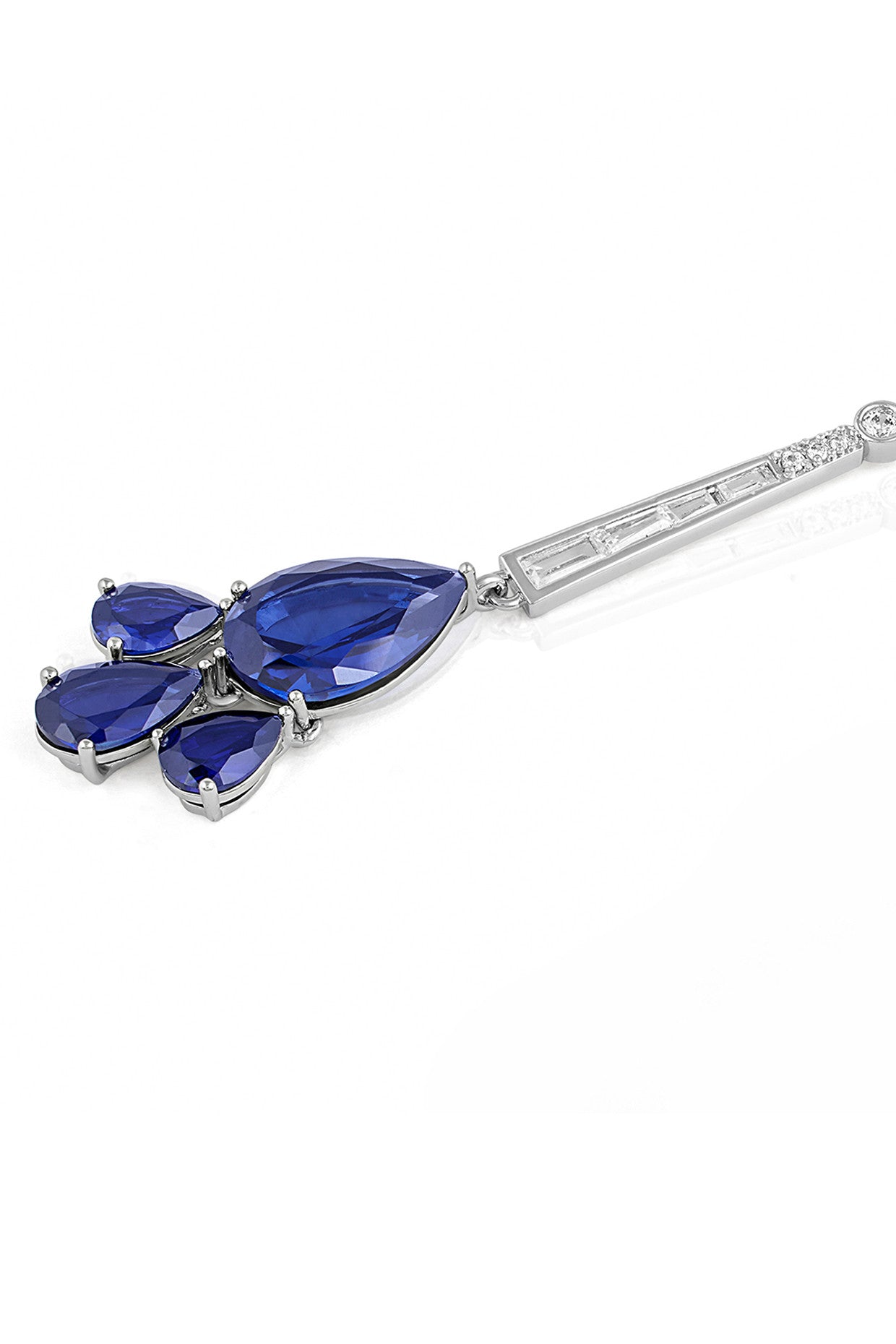 Blue Corumdum Drop Danglers