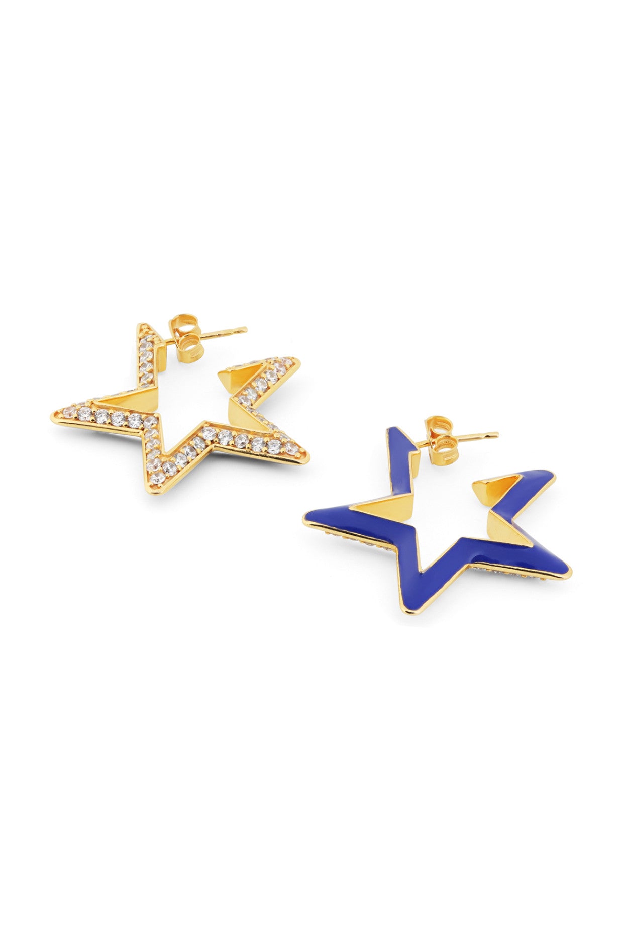 Blue Star Earrings