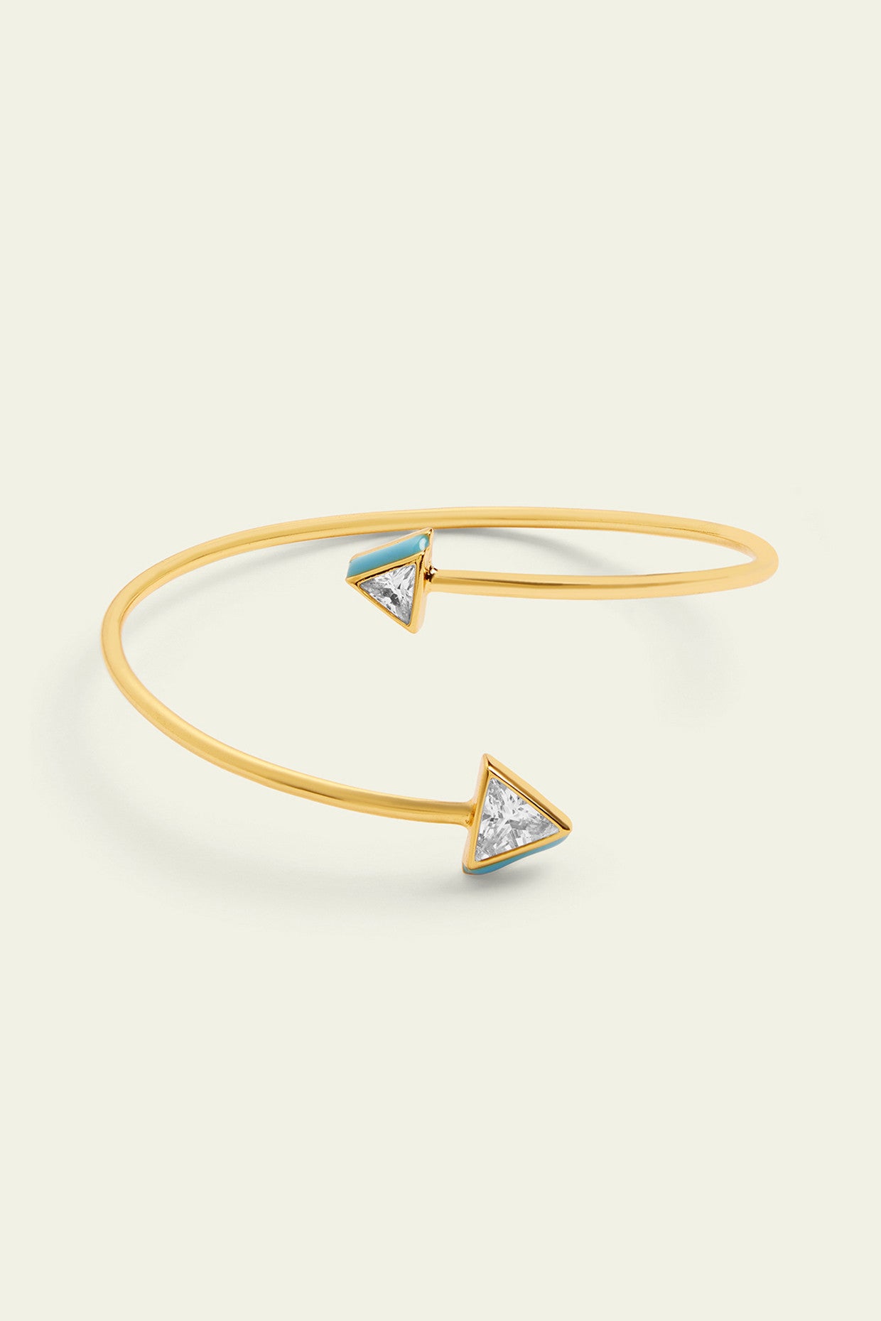 Blue Triangles Cuff