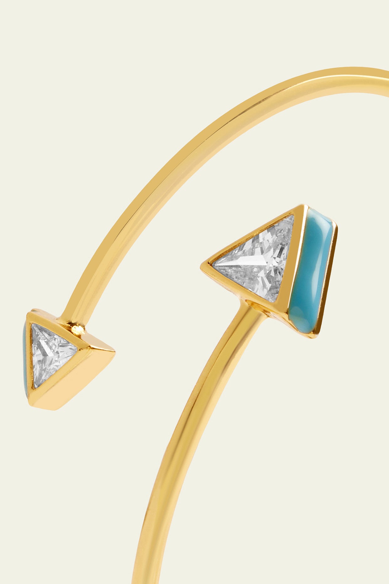 Blue Triangles Cuff