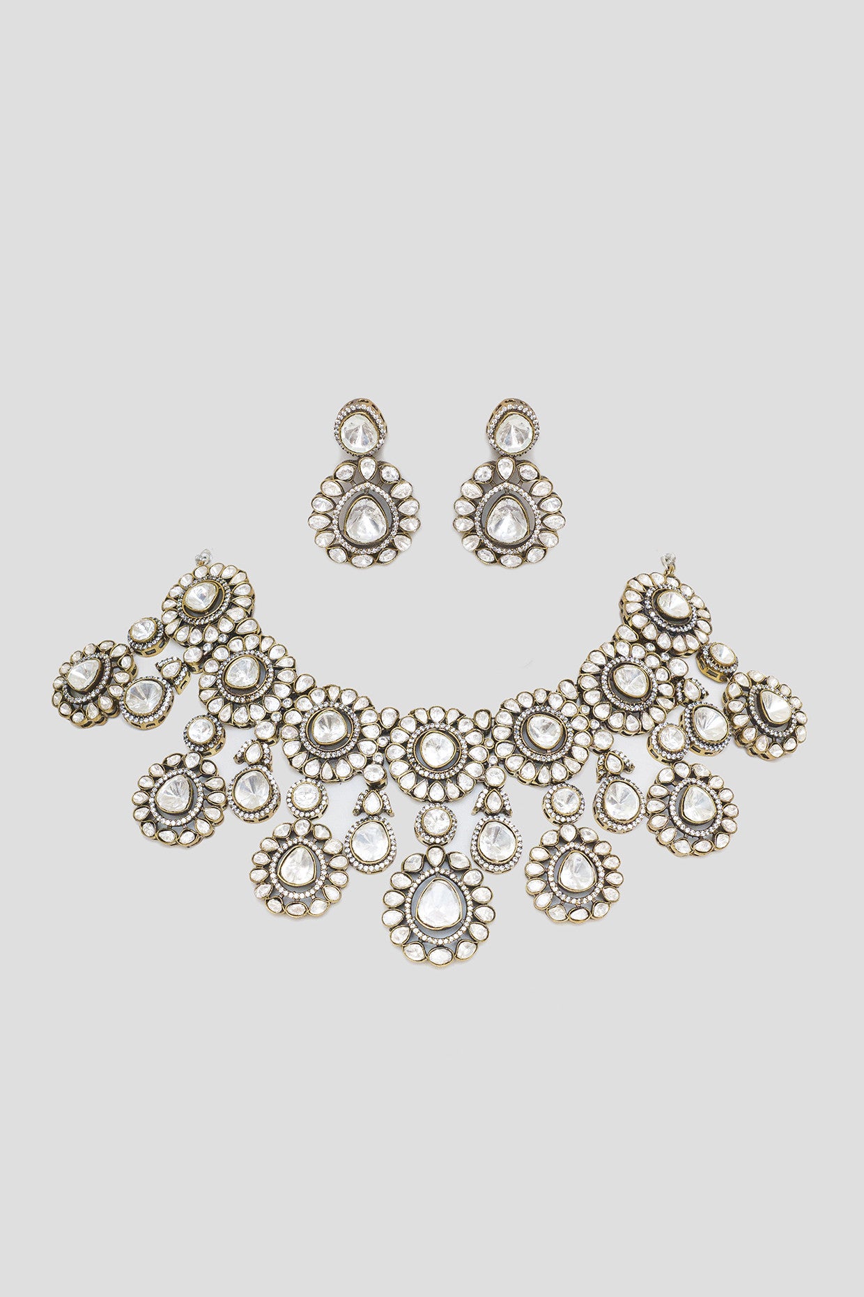 Ezara Polki Necklace Set