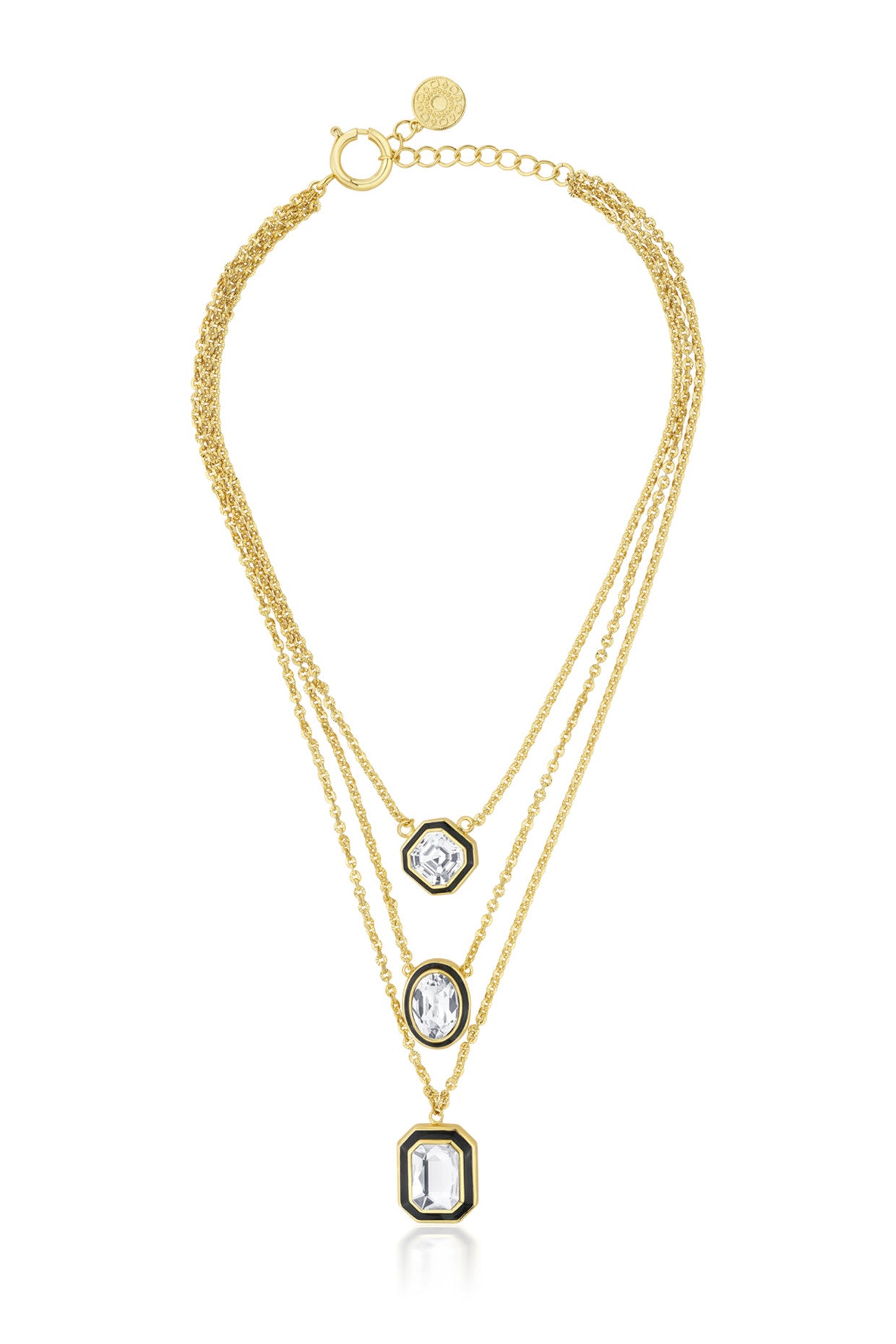 Bling Crystal Layered Necklace