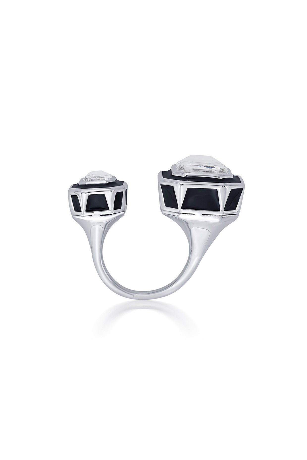 Bougie Dual-Crystal Ring
