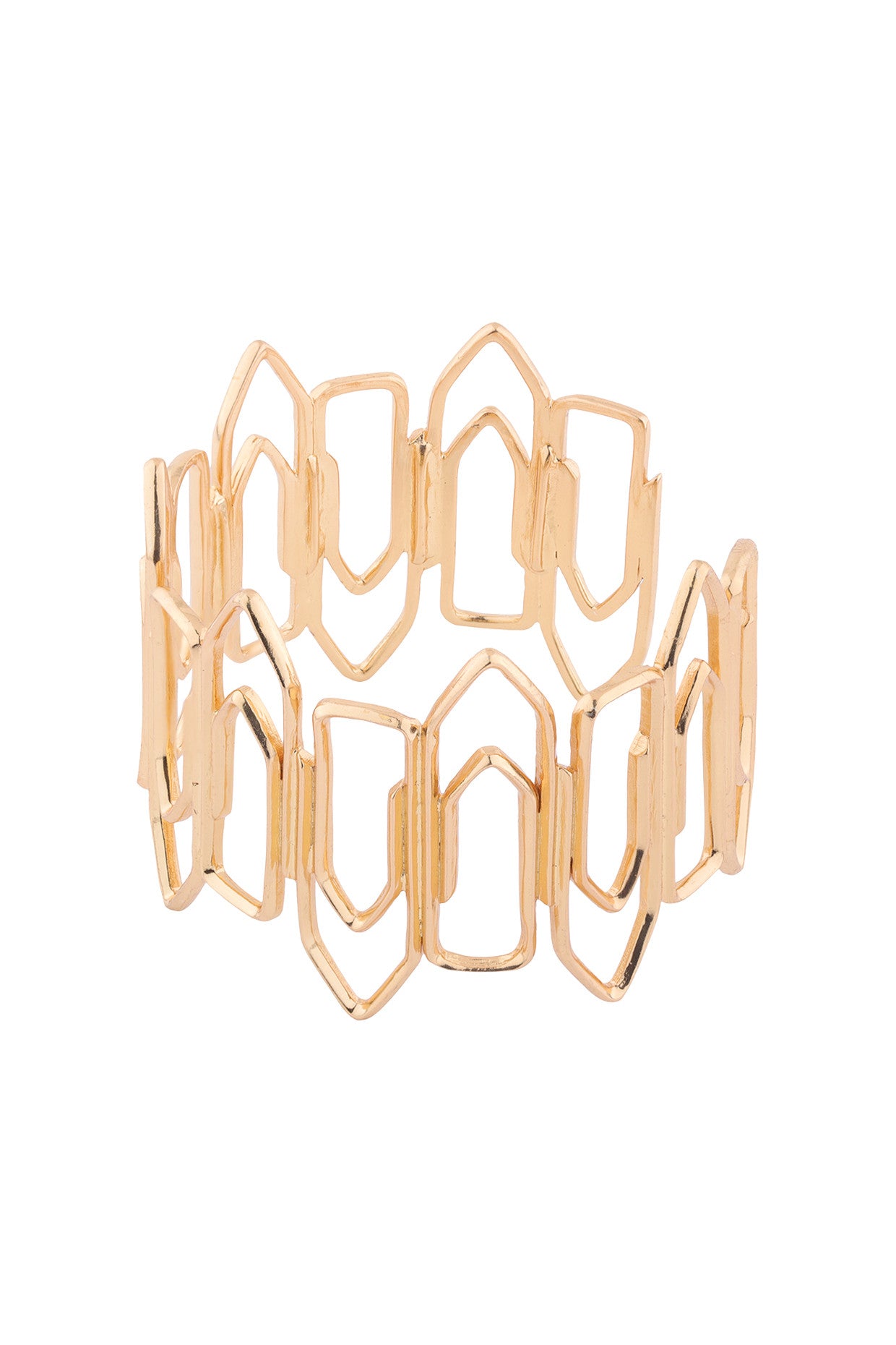 Bundle Cuff Bracelet 22Kt Gold-Plated