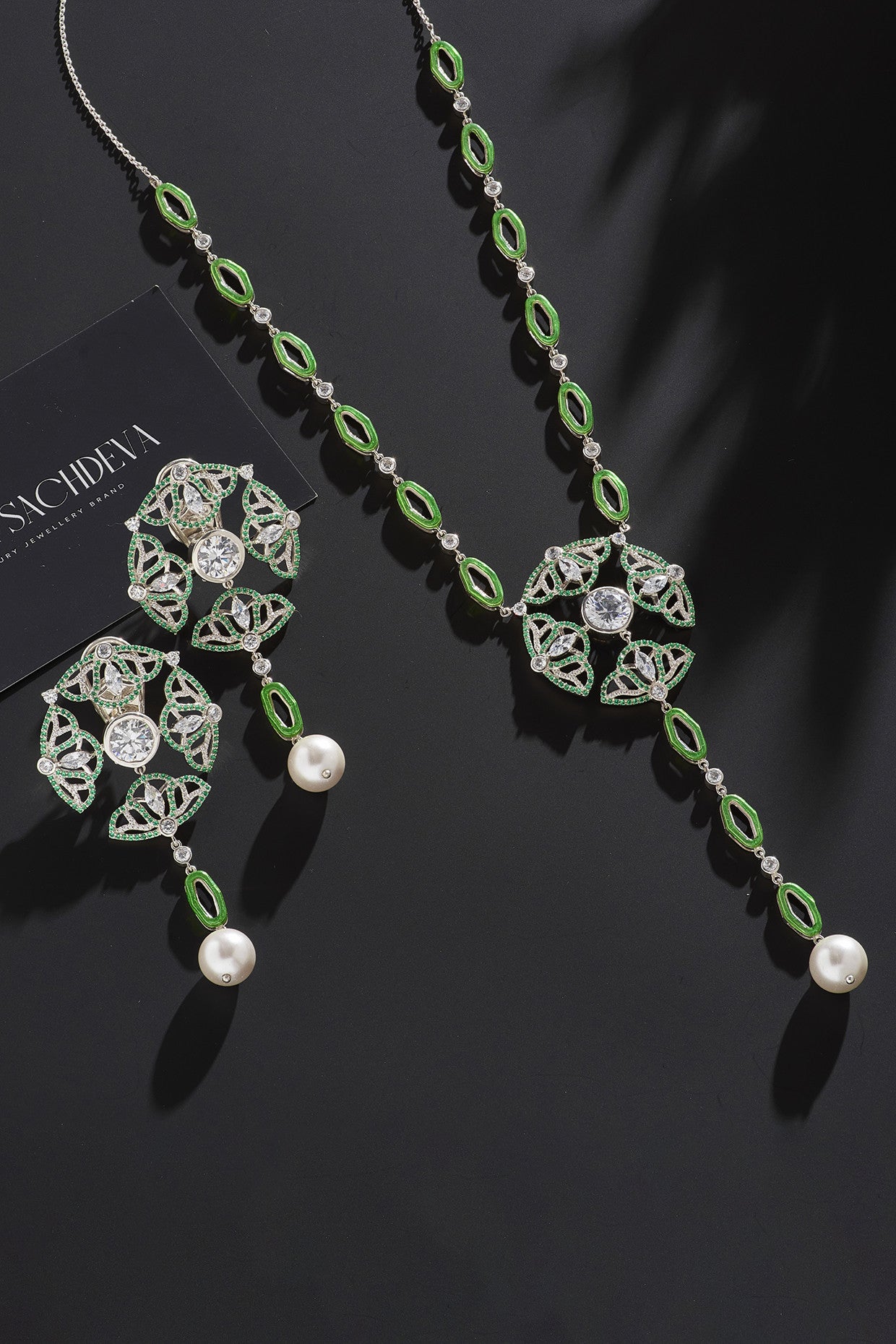 Catherine Long Necklace in Sterling Silver