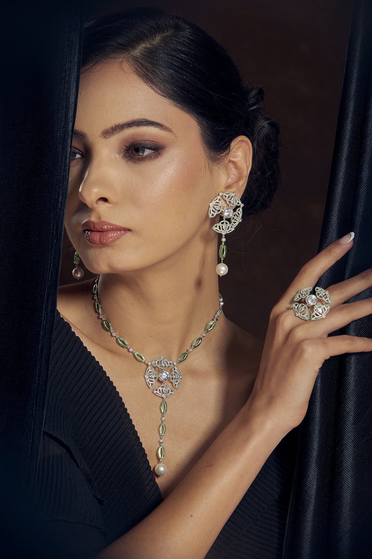 Catherine Long Necklace in Sterling Silver