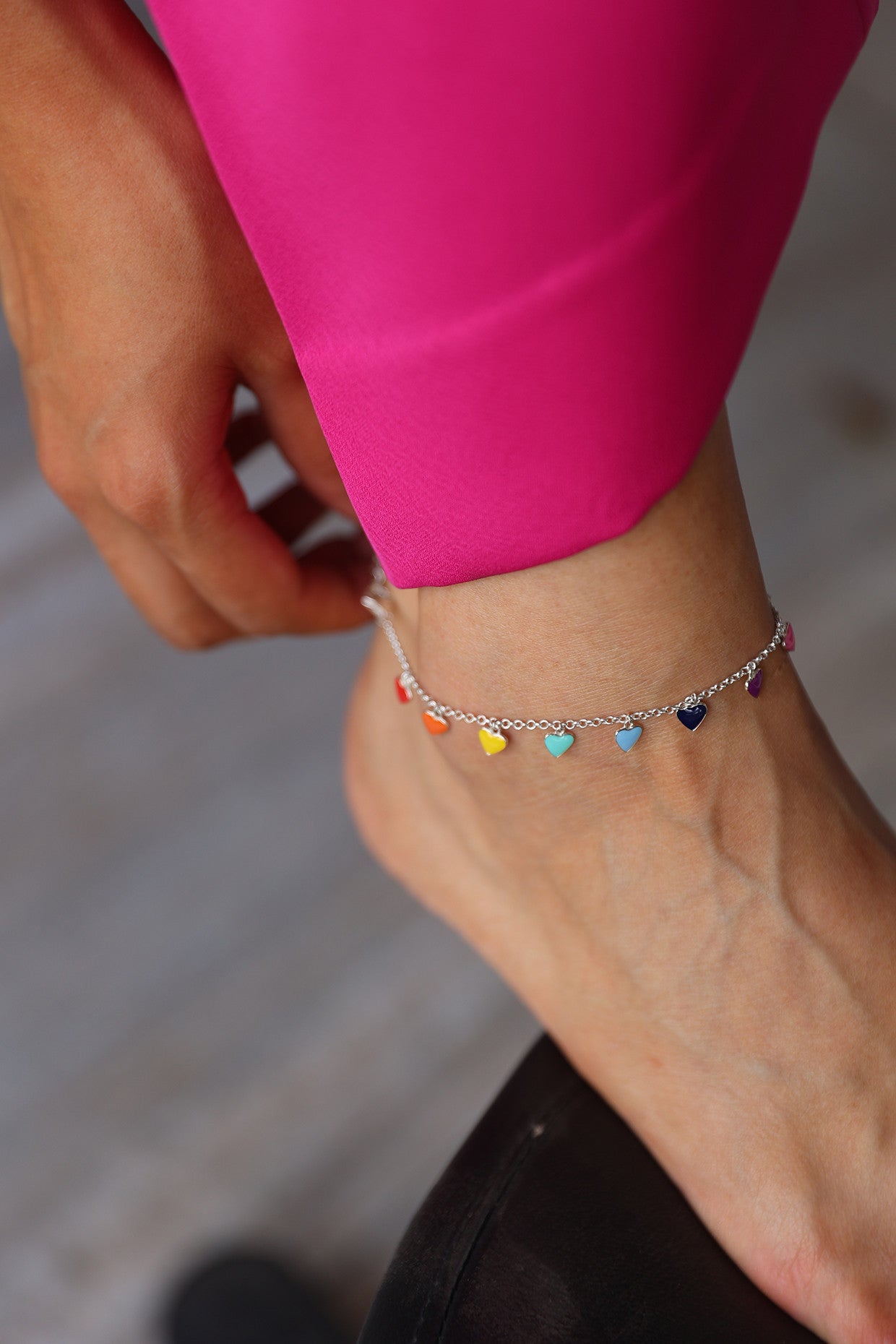 Cher Pop Heart Anklet