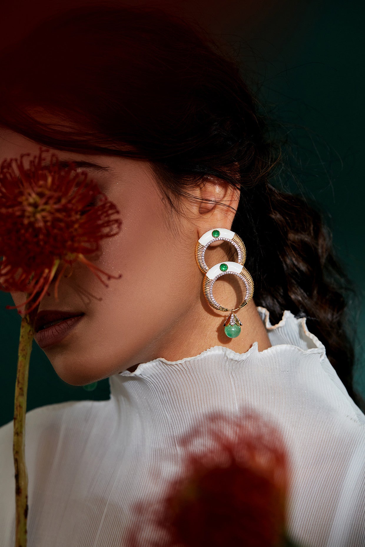 Clara Earrings in 22Kt Gold Plated 925 Sterling Silver