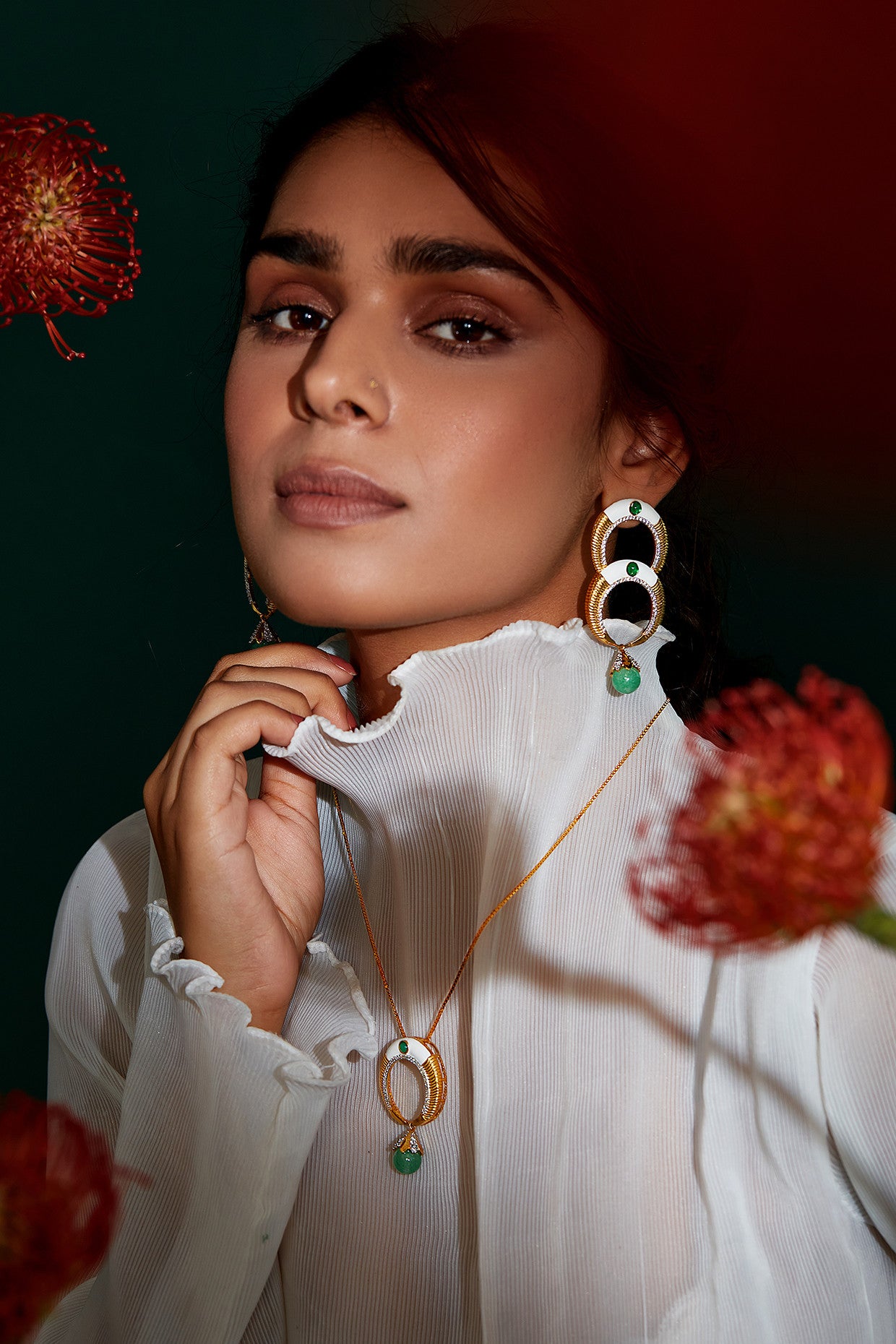 Clara Earrings in 22Kt Gold Plated 925 Sterling Silver