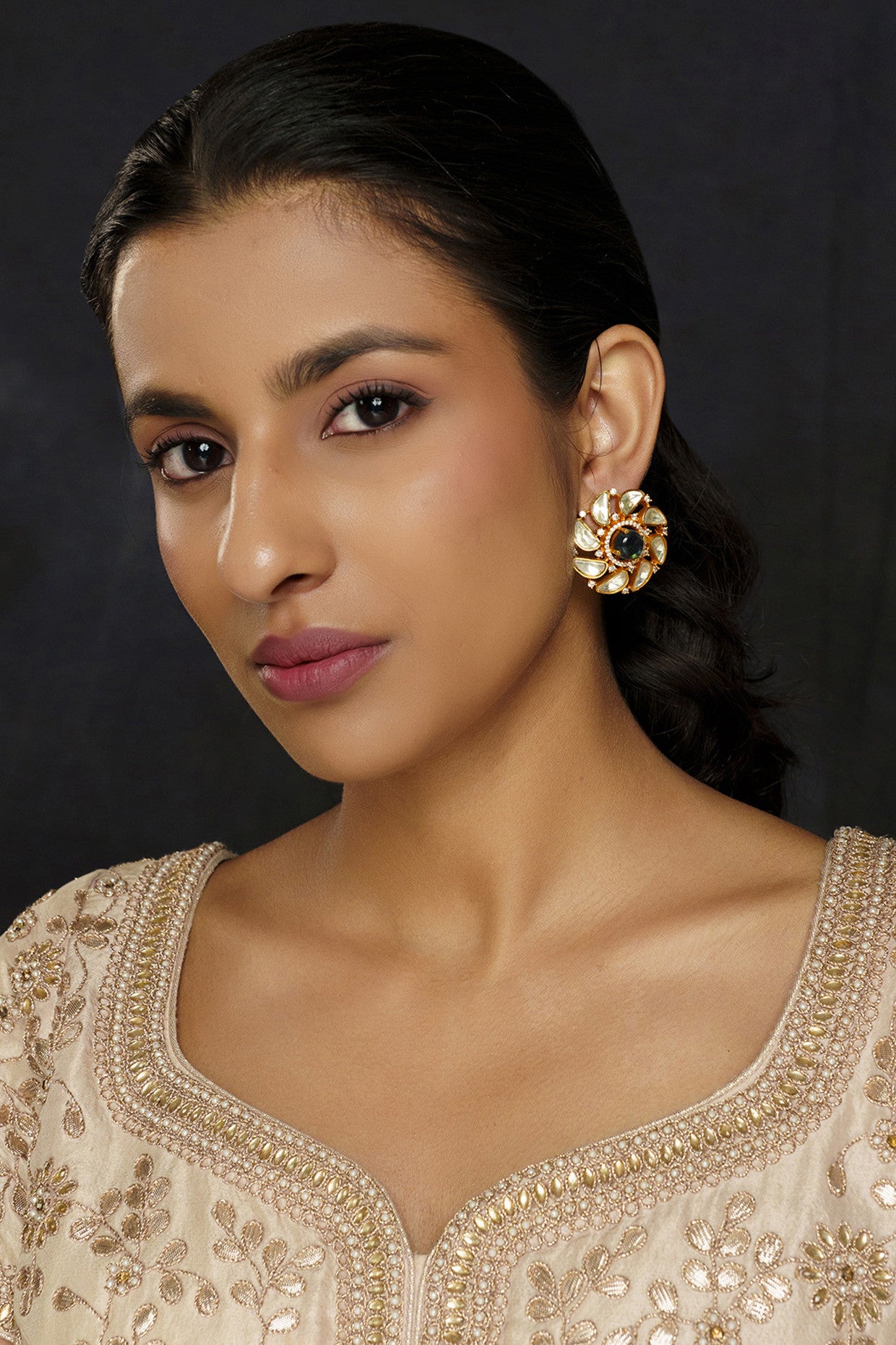 Aaru Pink Moissanite Earrings