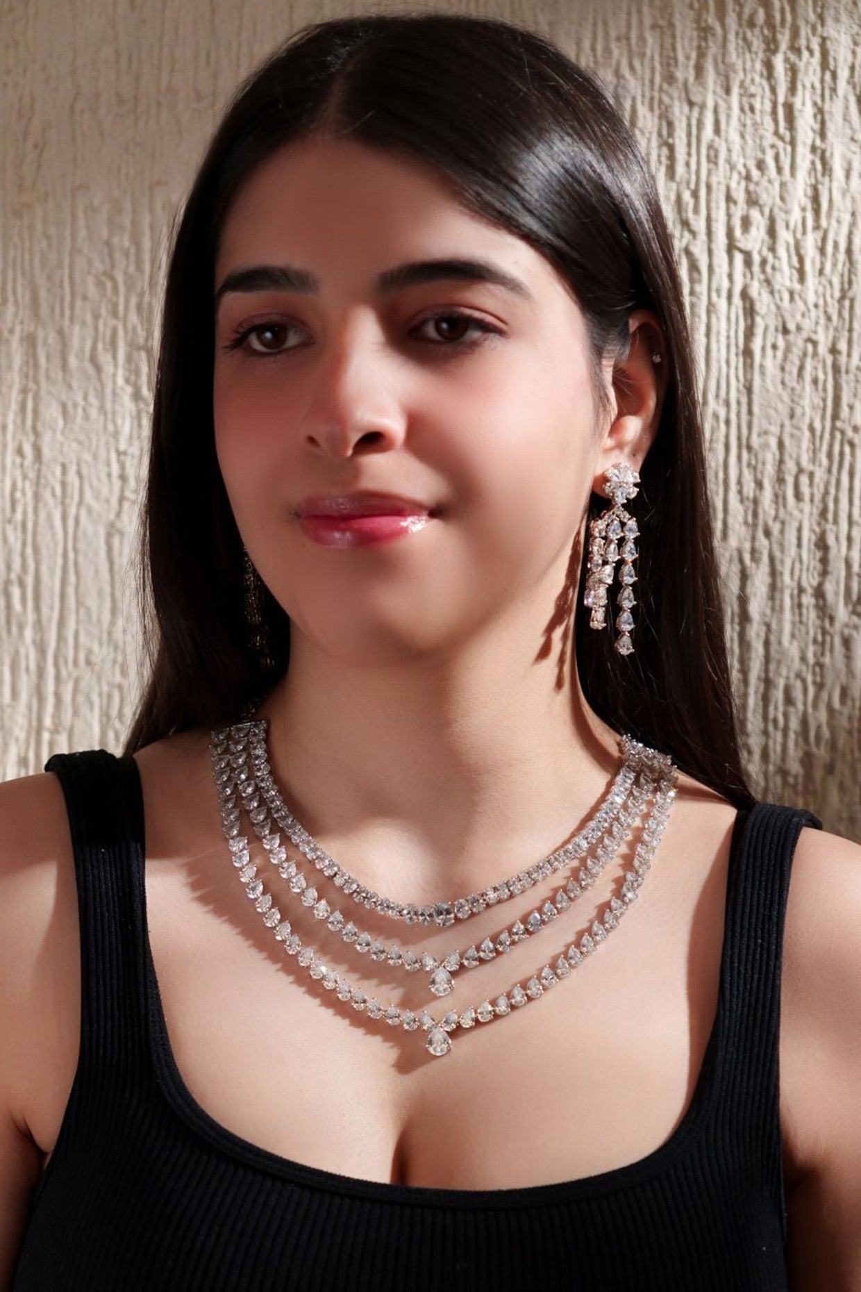 Zaveri Diamond Necklace Set