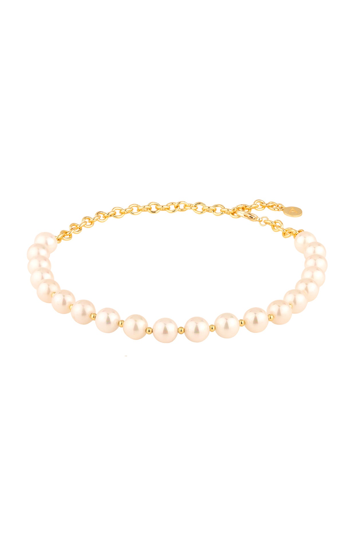 Classic Bandel Pearl Necklace in 22Kt Gold Plating