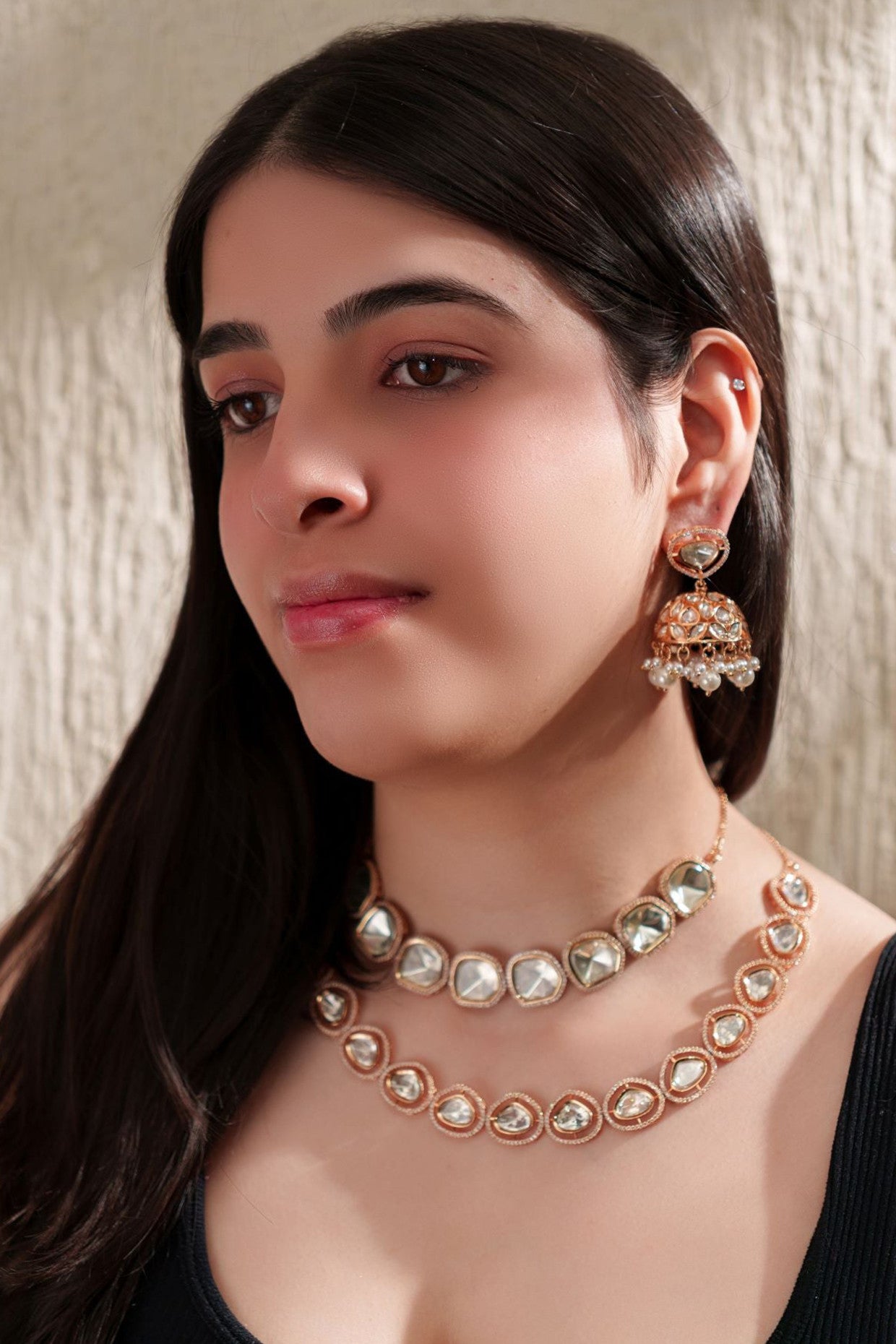 Noor Polki Layered Necklace