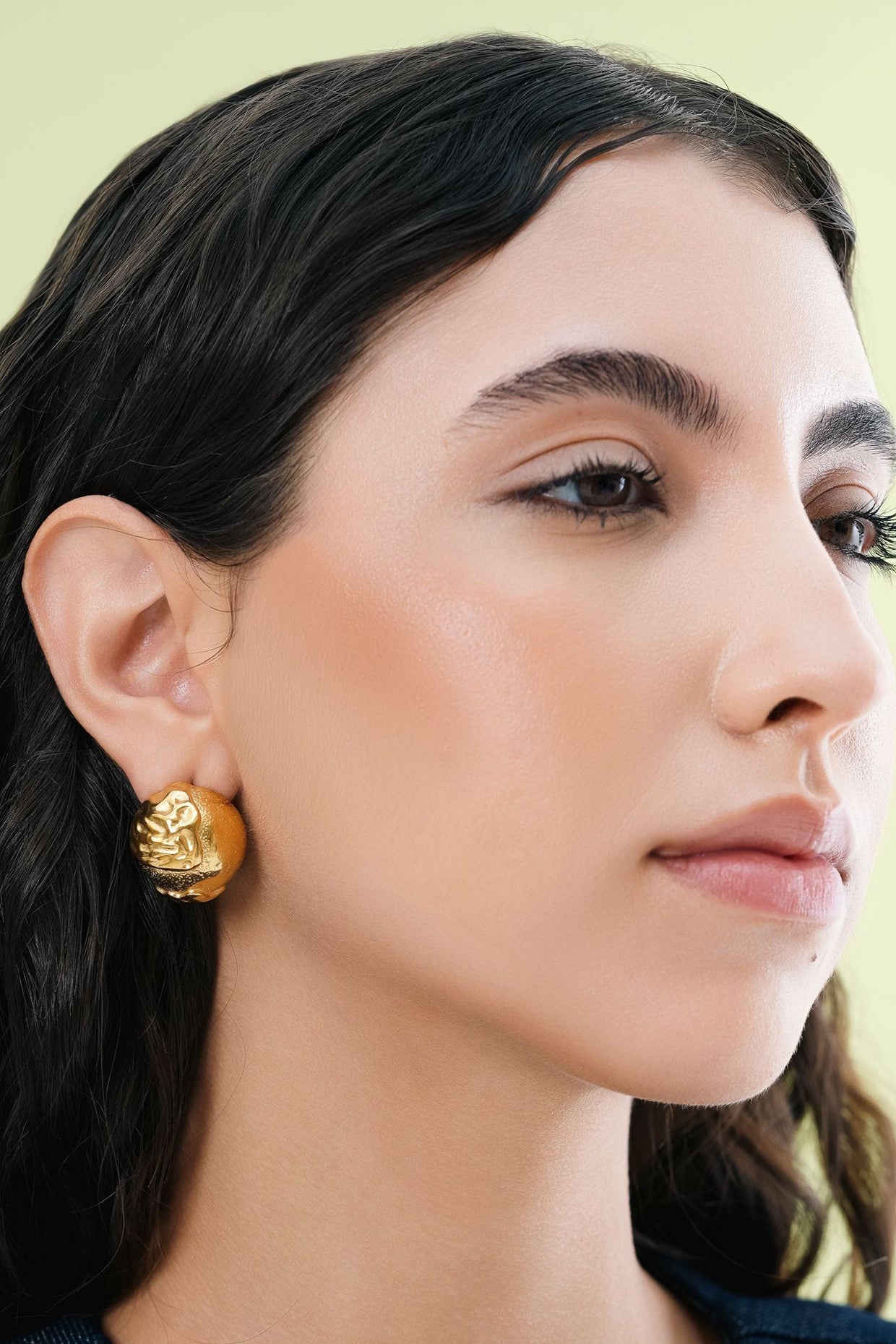 18Kt Gold Plated Coin Studs