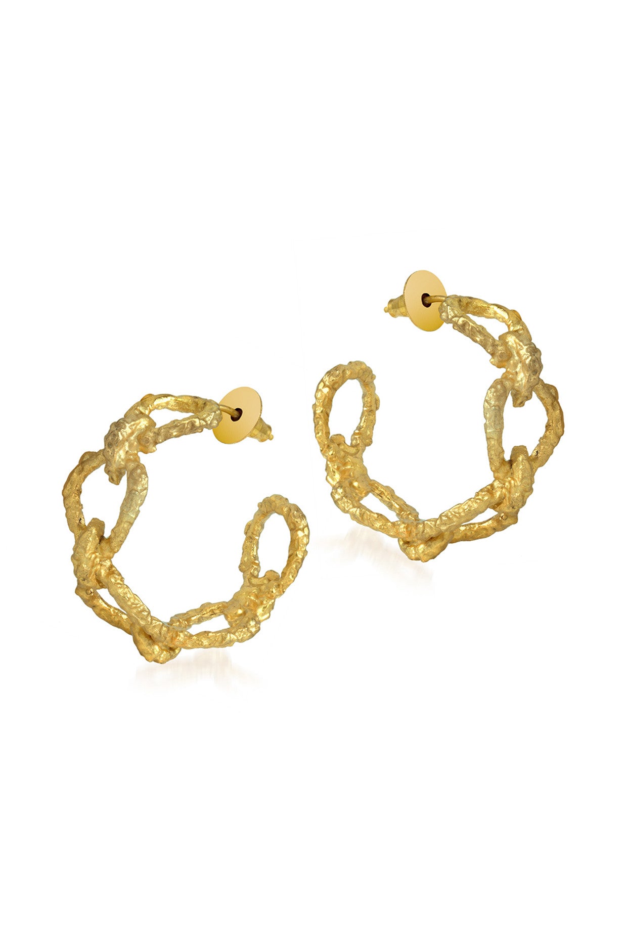 Crudo Catene Hoops-Small Earrings