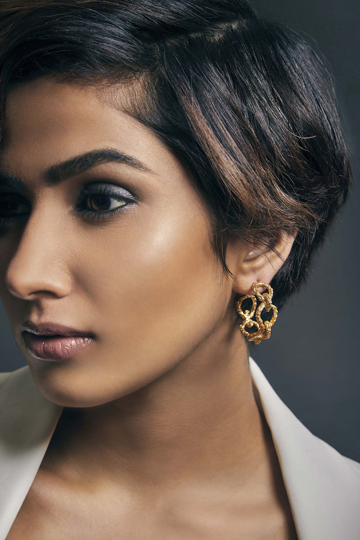 Crudo Catene Hoops-Small Earrings