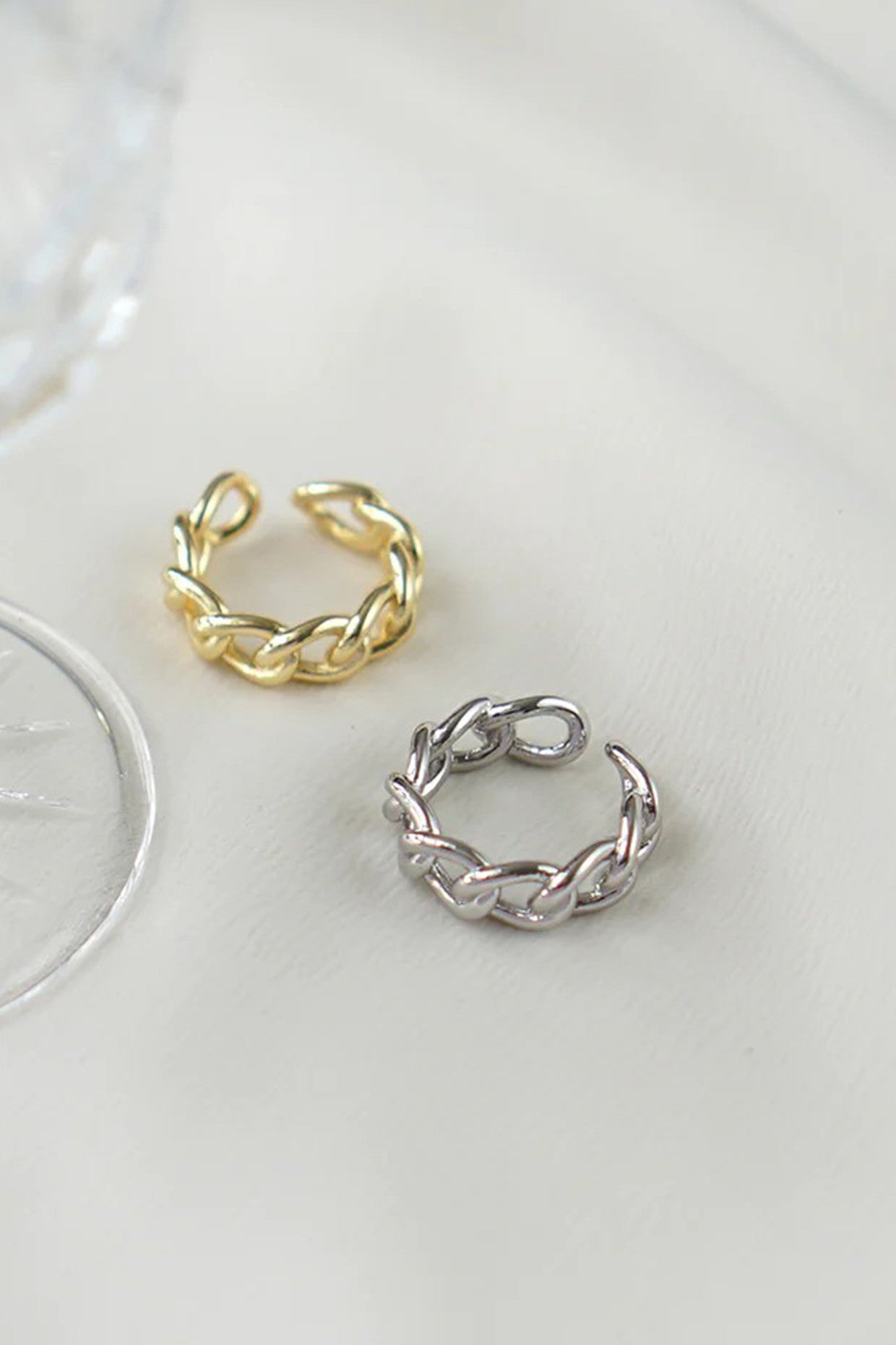 Curb Chain Gold Ring