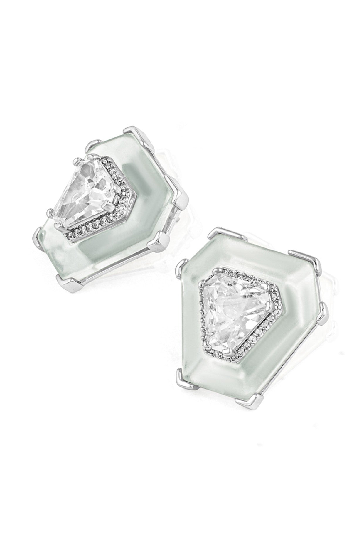 CZ Resin Statement Studs