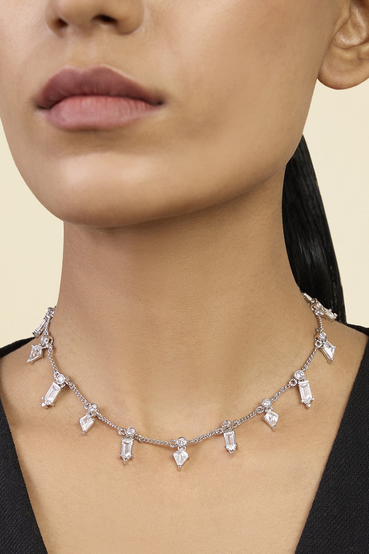 Dainty Diamonds Stationed Choker
