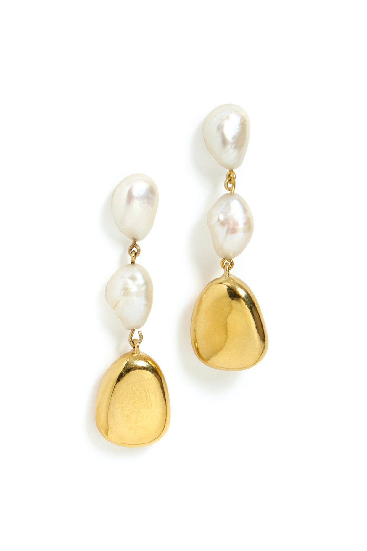Demi-Fine Freshwather Pearls Dangler Earrings