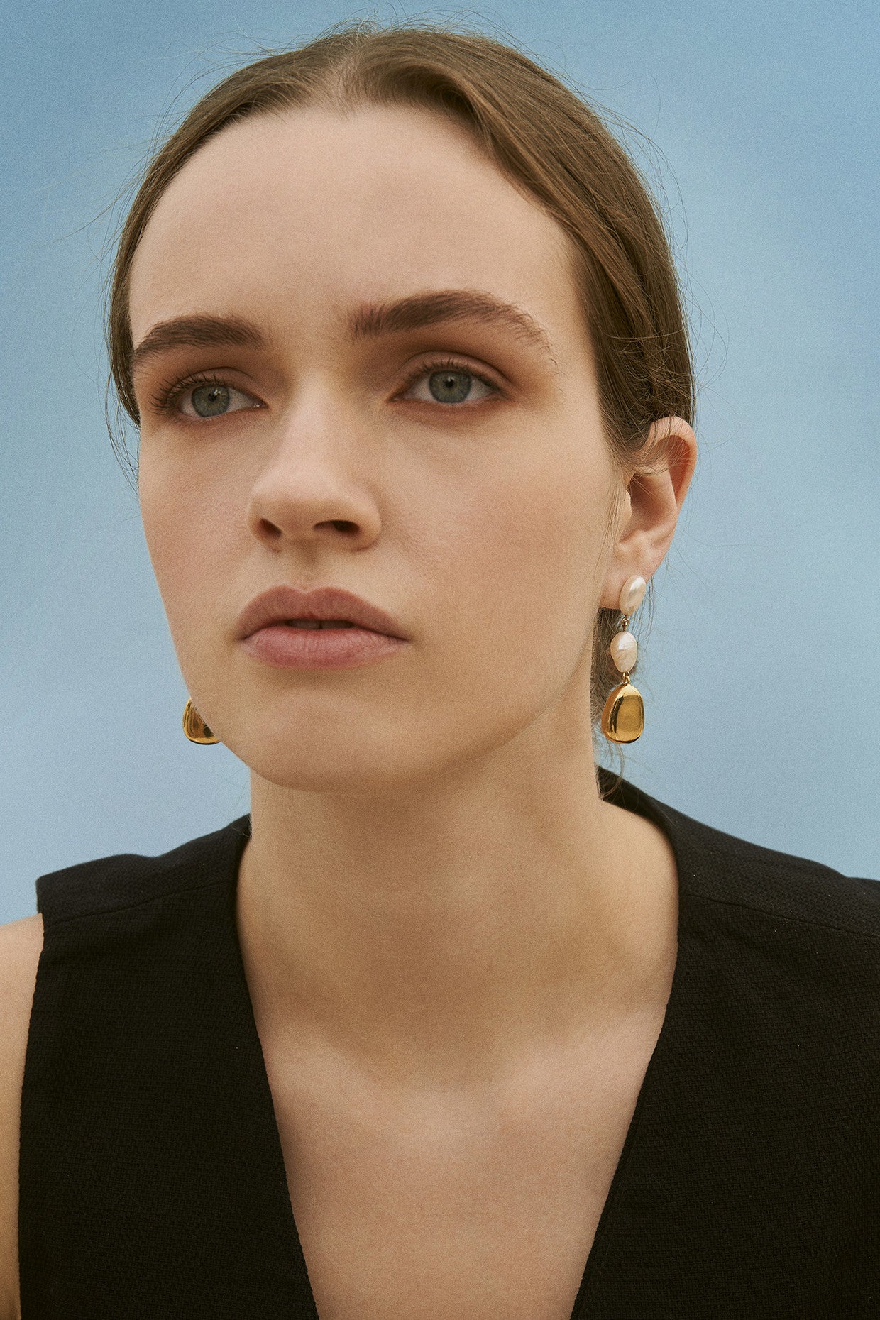 Demi-Fine Freshwather Pearls Dangler Earrings