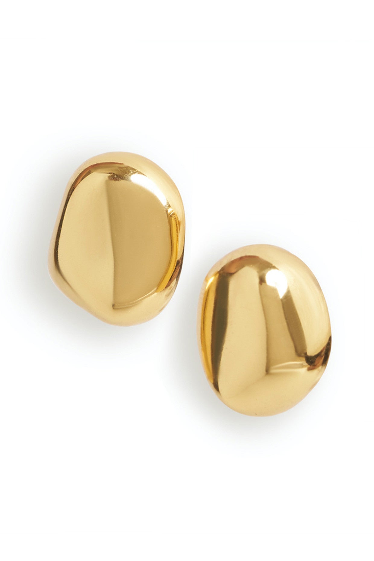 Demi-Fine Gold Stud Earrings