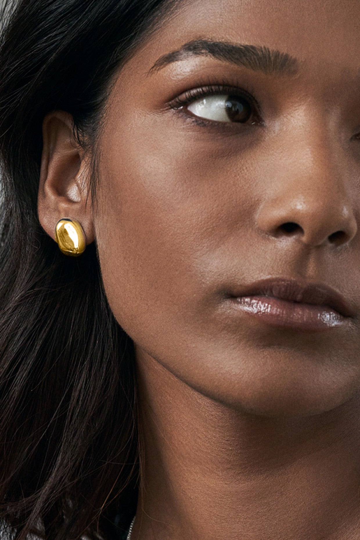 Demi-Fine Gold Stud Earrings