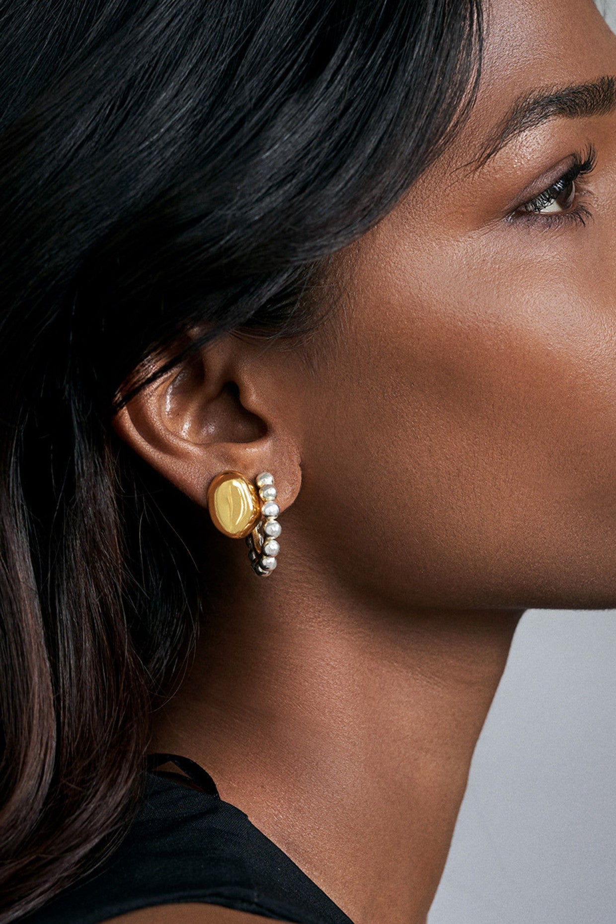 Demi-Fine Gold Stud Earrings