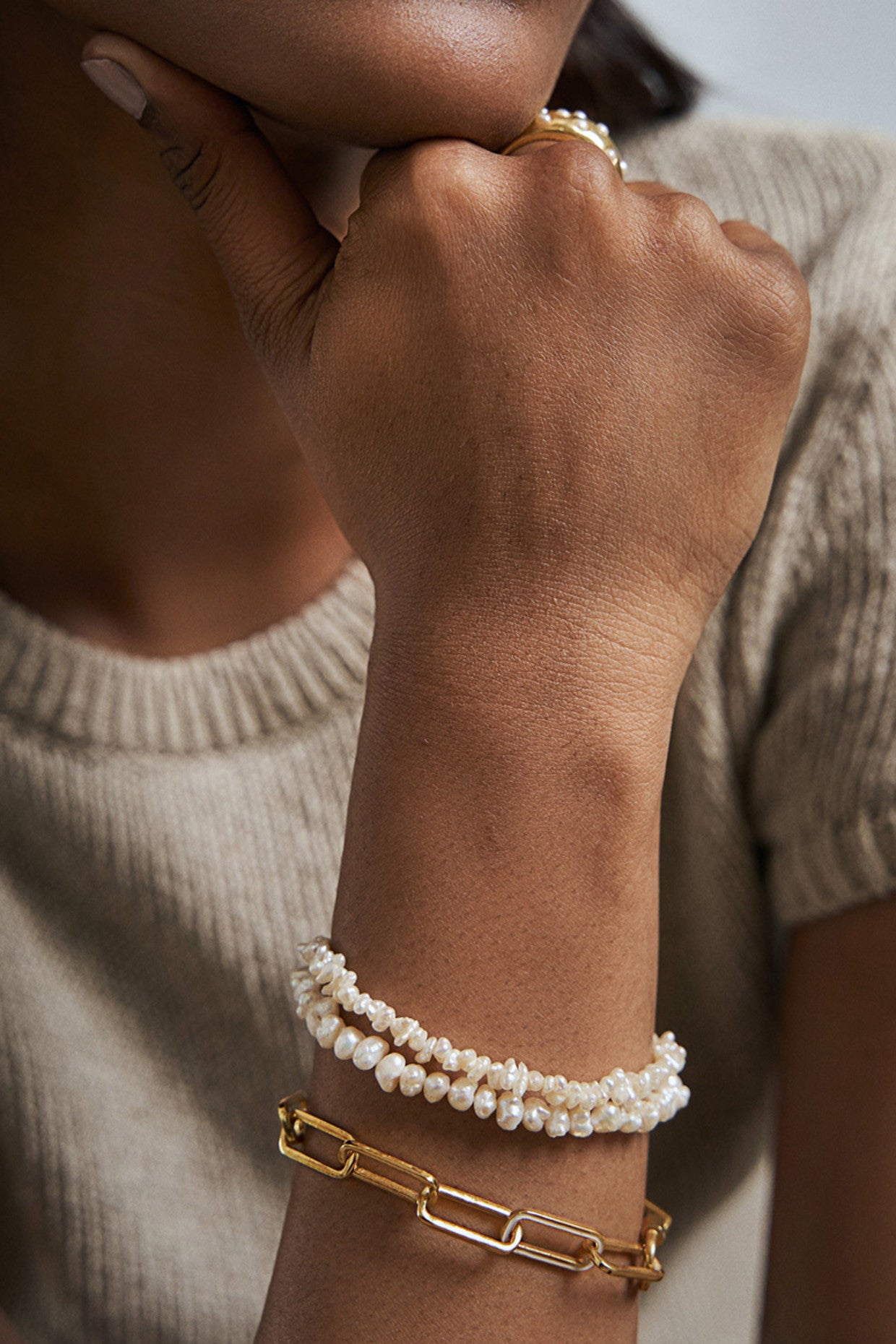 Demi-Fine Julia Freshwather Pearls Bracelet